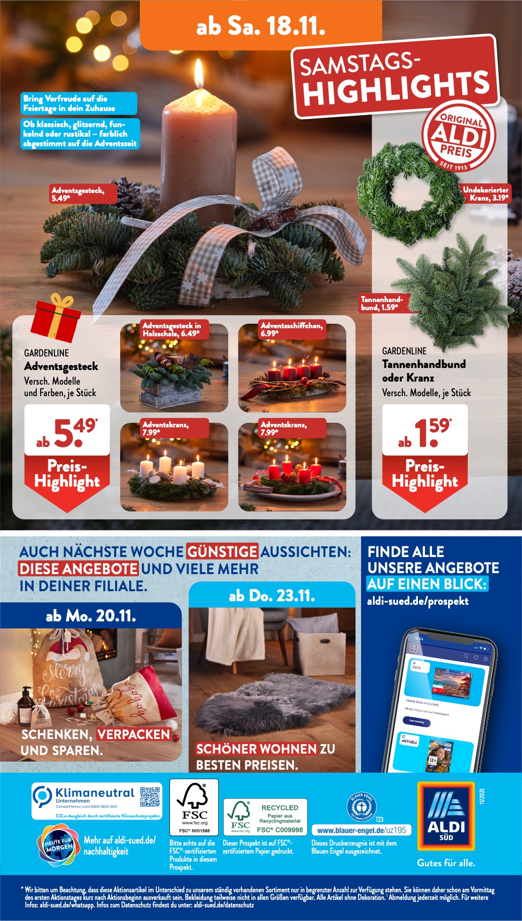 ALDI Süd Prospekt 13 – 18 November 2023 Seite 44