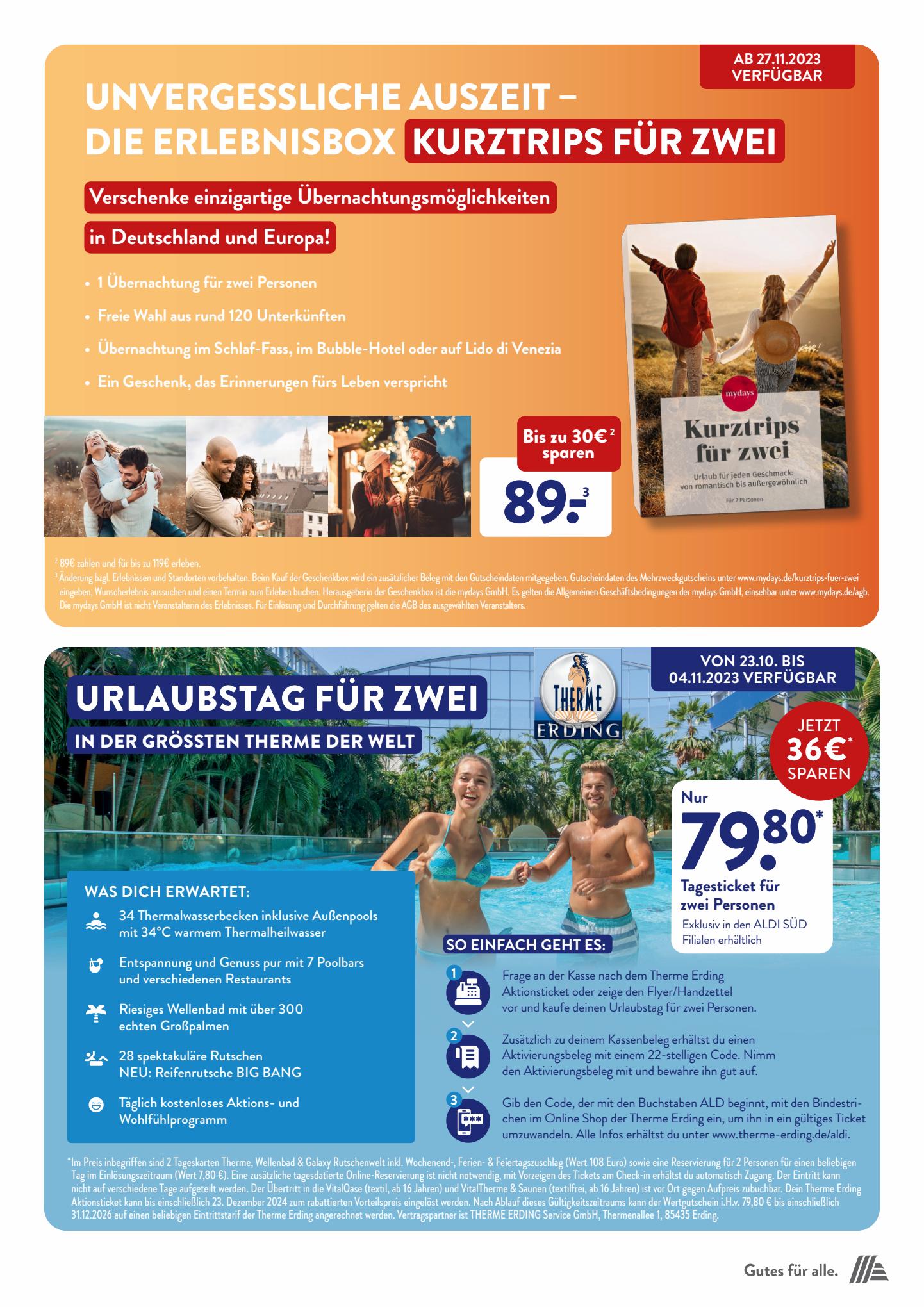 ALDI Süd Prospekt 13 Oct – 27 Nov 2023 Seite 50
