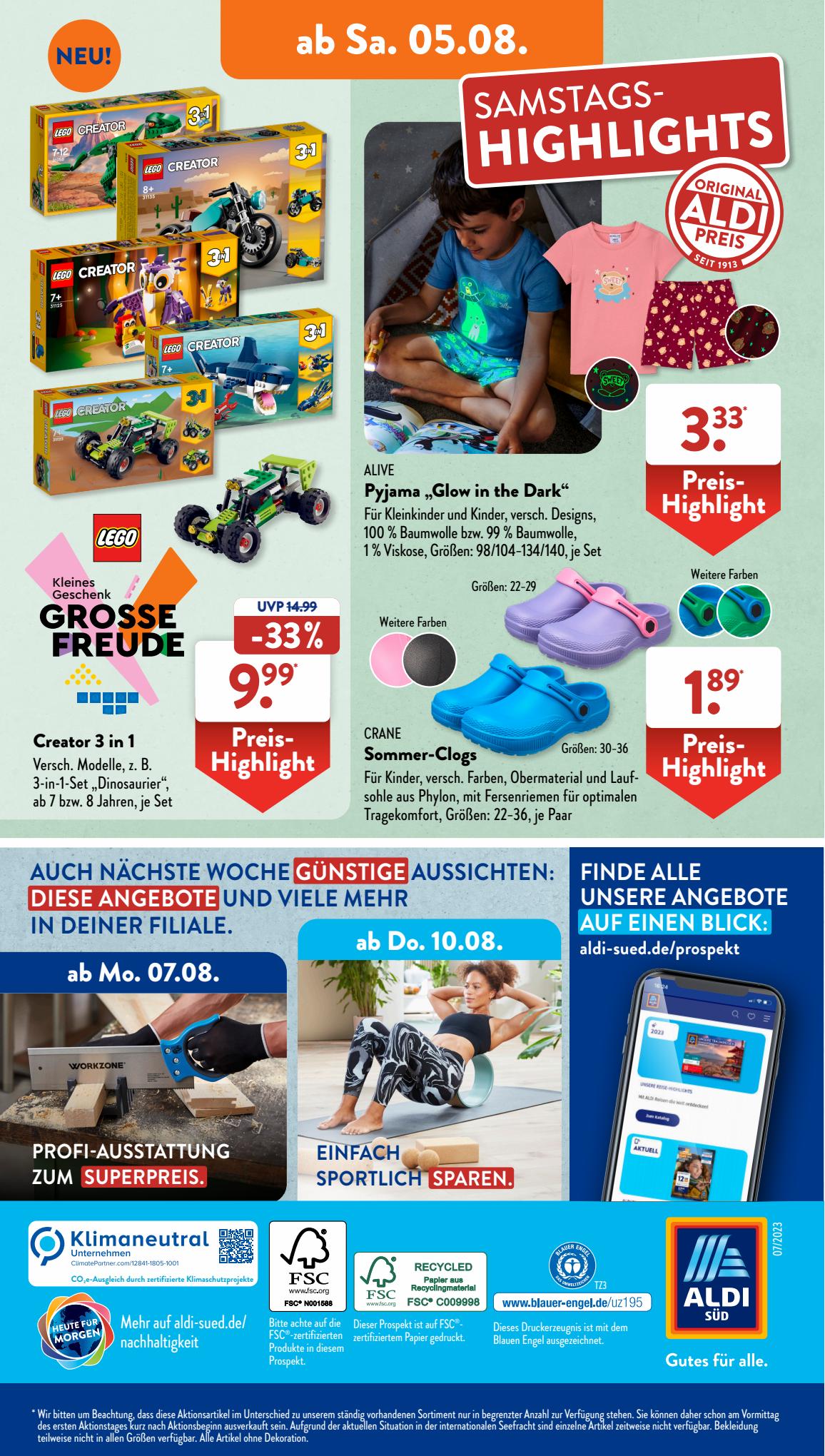 ALDI Süd Prospekt 23 – 26 Juli 2023 Seite 40