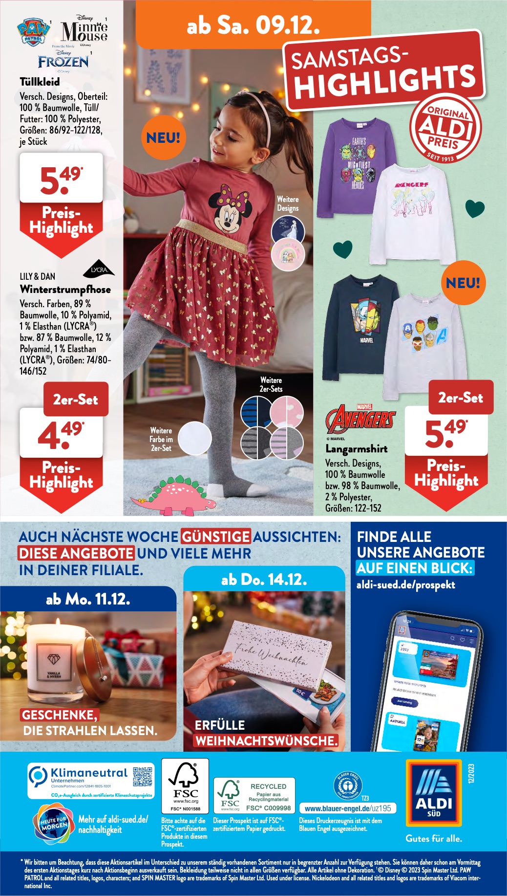 ALDI Süd Prospekt 4 – 9 Dezember 2023 Seite 38