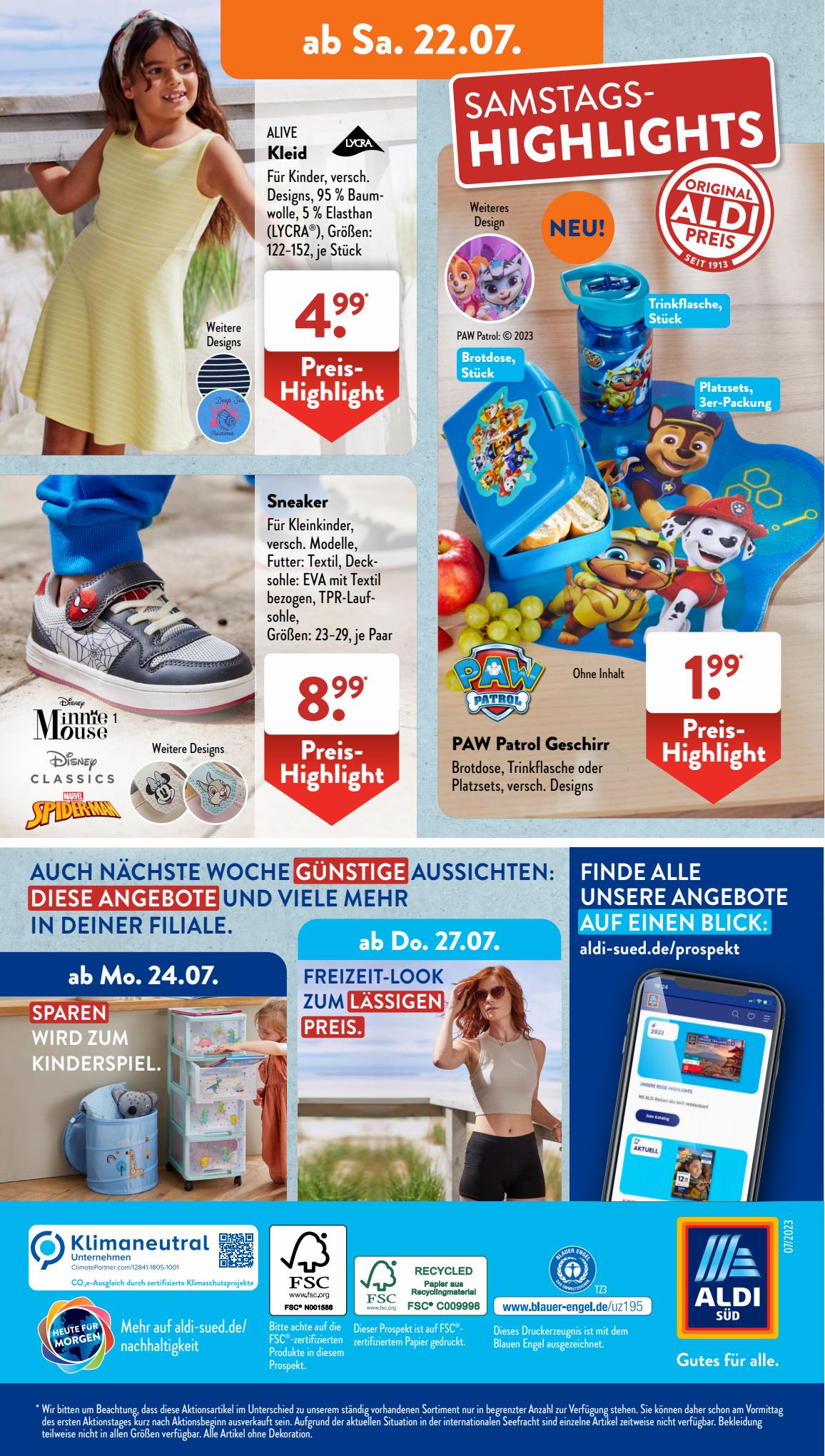 ALDI Süd Prospekt 9 – 12 Juli 2023 Seite 34