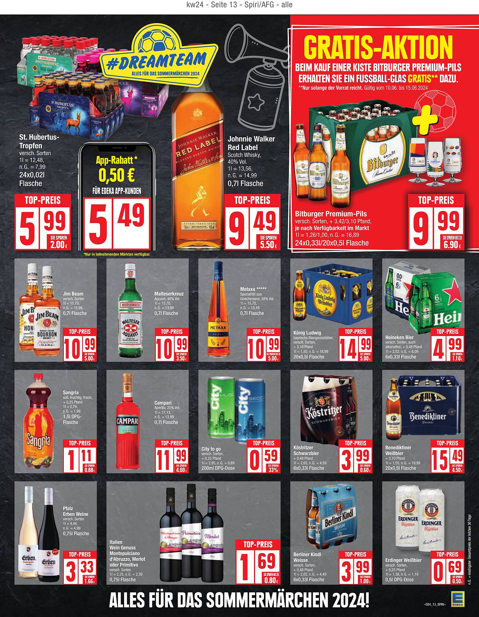 EDEKA Prospekt 10 – 15 Juni 2024 Seite 13