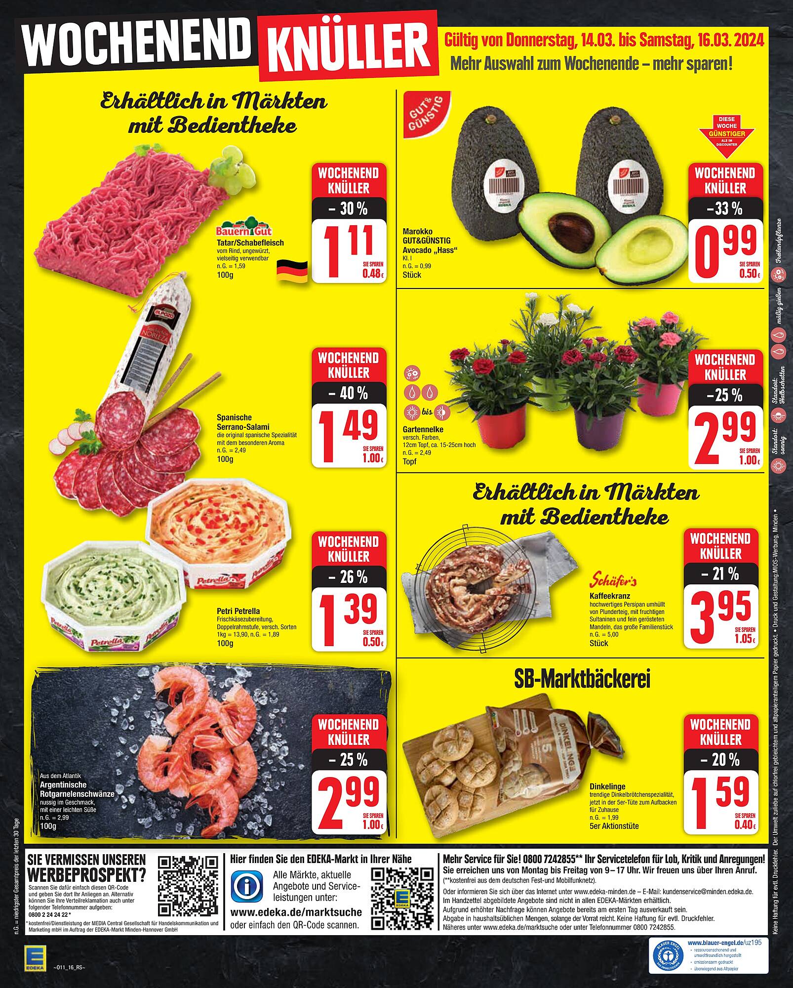 EDEKA Prospekt 11 – 16 Marsch 2024 Seite 16