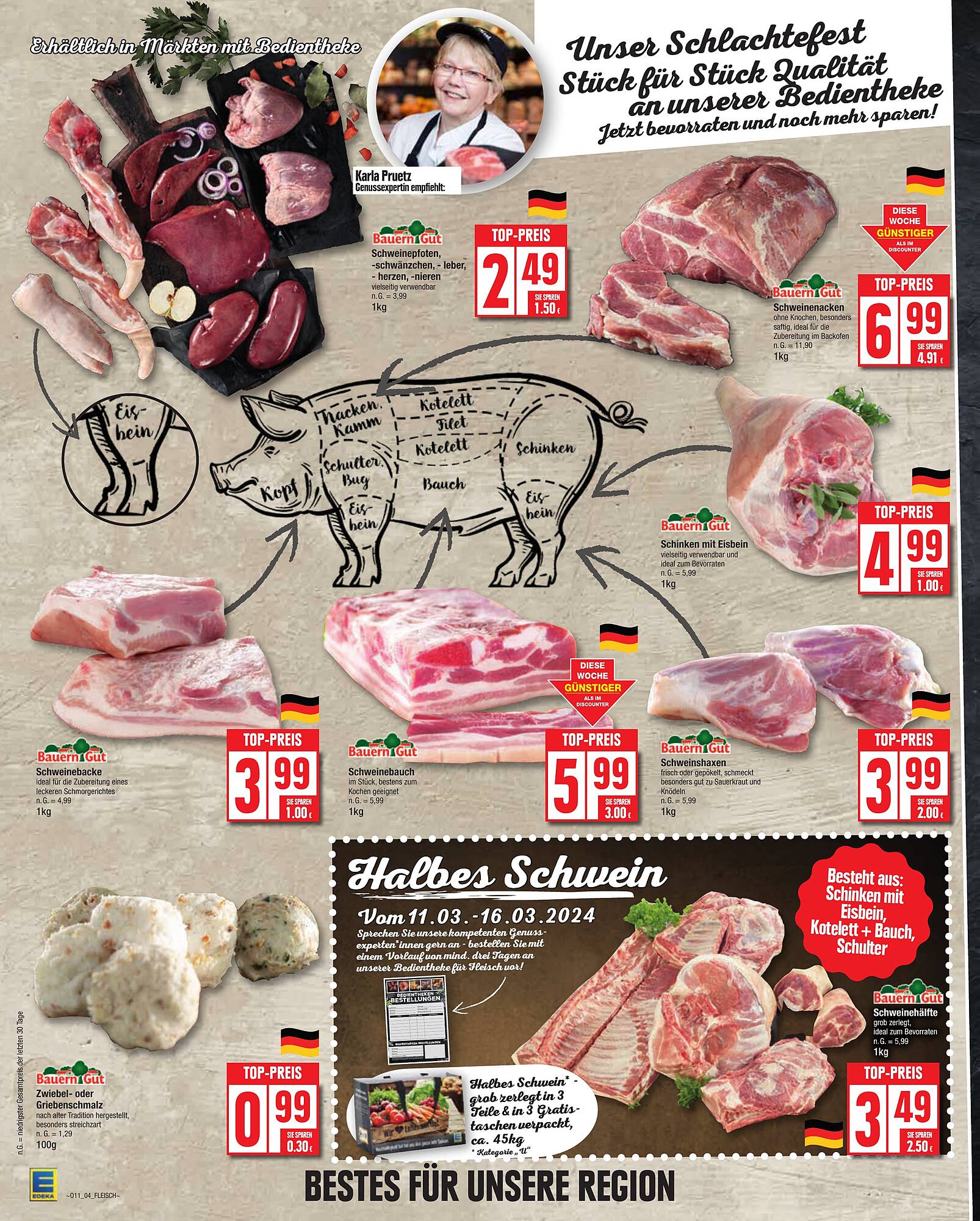 EDEKA Prospekt 11 – 16 Marsch 2024 Seite 4