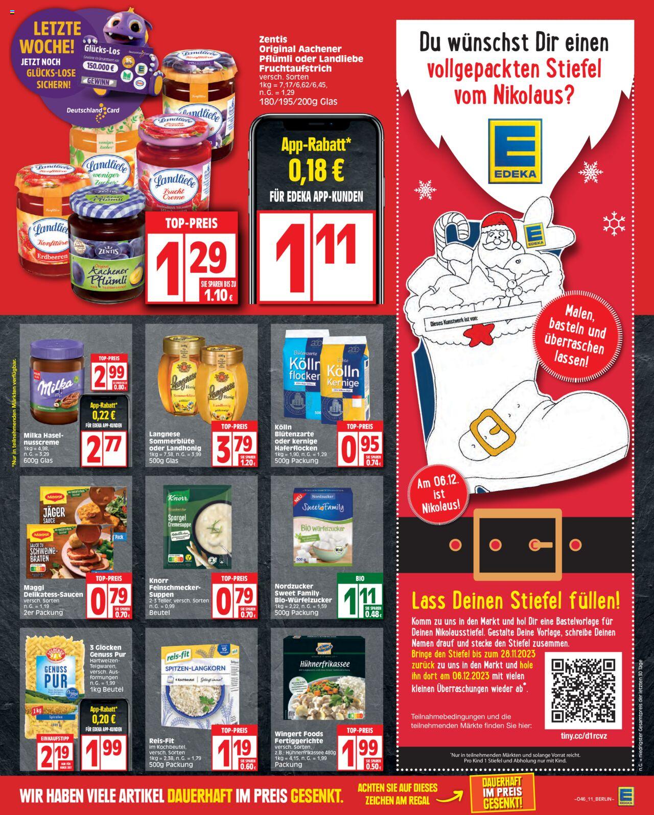 EDEKA Prospekt 13 – 18 November 2023 Seite 11