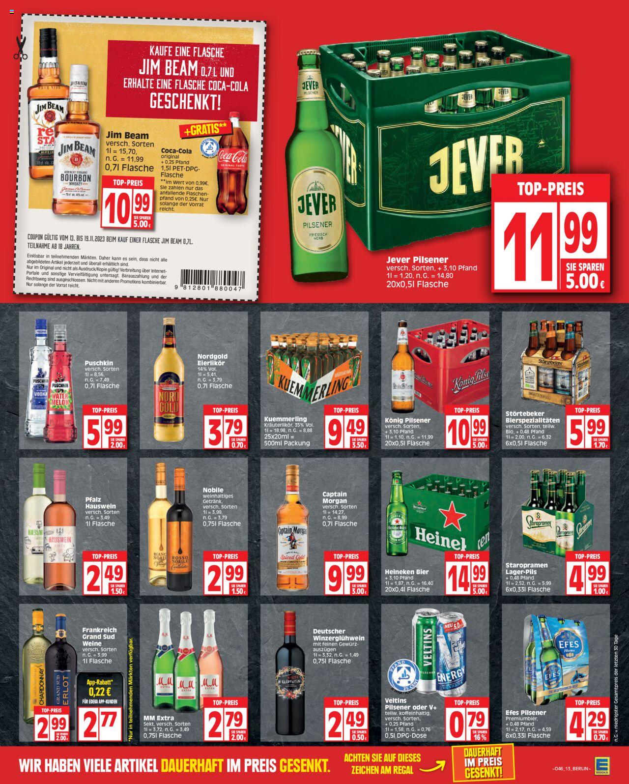EDEKA Prospekt 13 – 18 November 2023 Seite 13