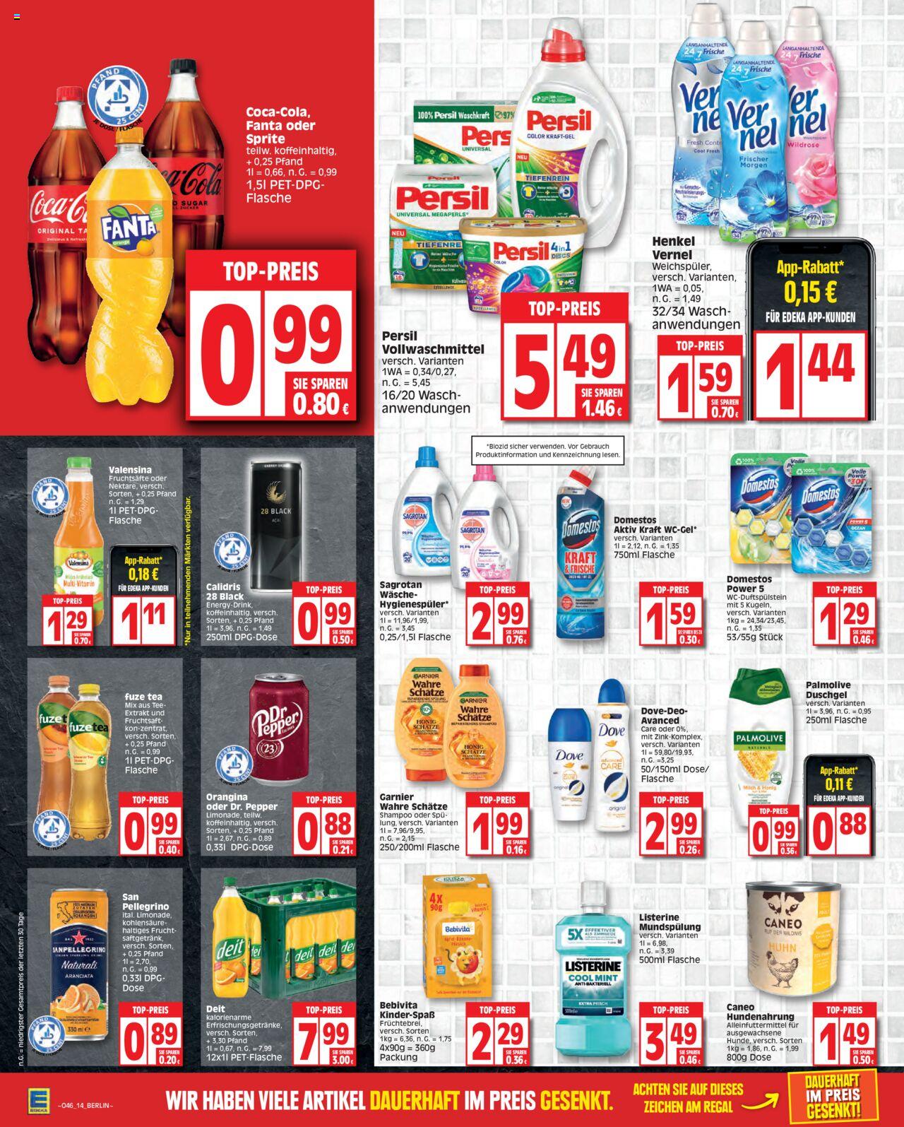 EDEKA Prospekt 13 – 18 November 2023 Seite 14