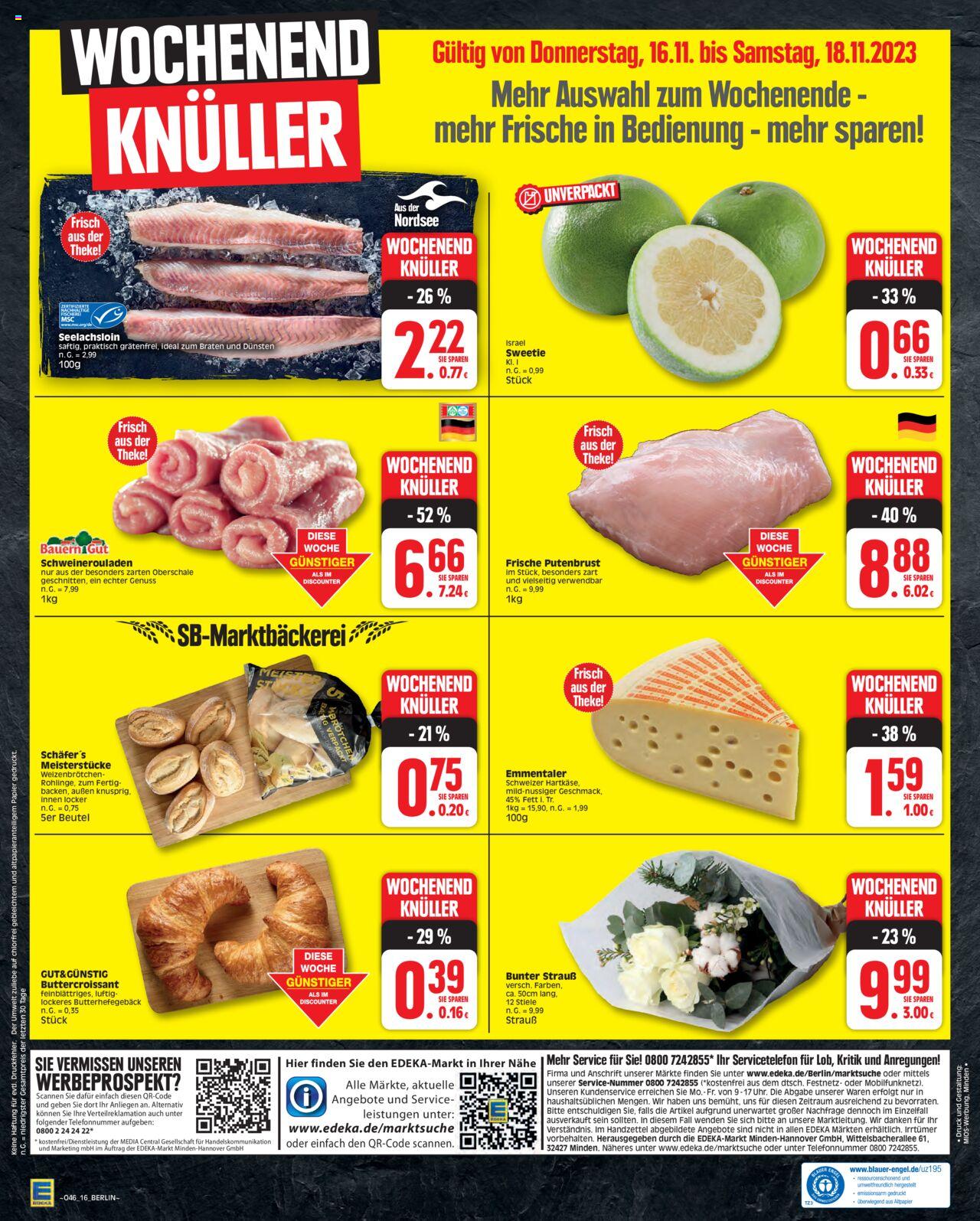 EDEKA Prospekt 13 – 18 November 2023 Seite 16