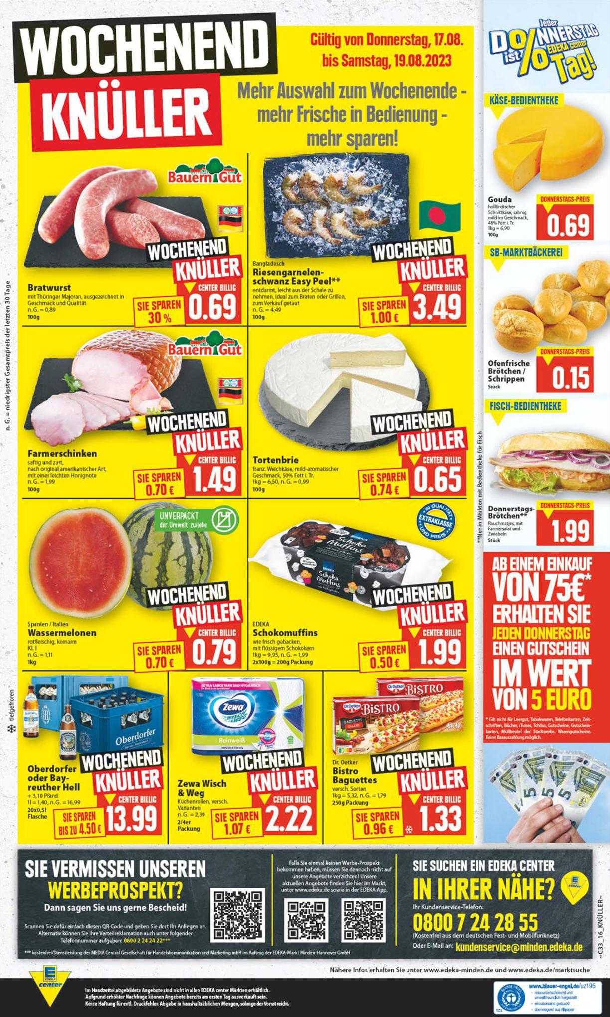 EDEKA Prospekt 13 – 19 August 2023 Seite 16