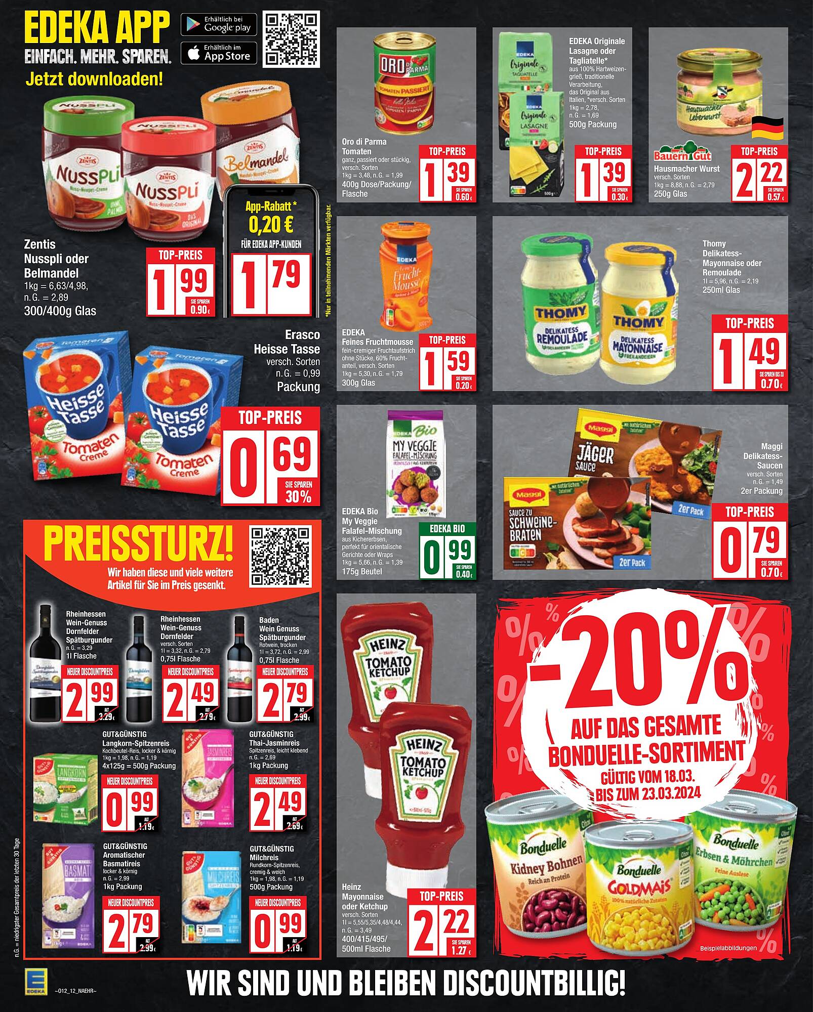 EDEKA Prospekt 18 – 23 Marsch 2024 Seite 12