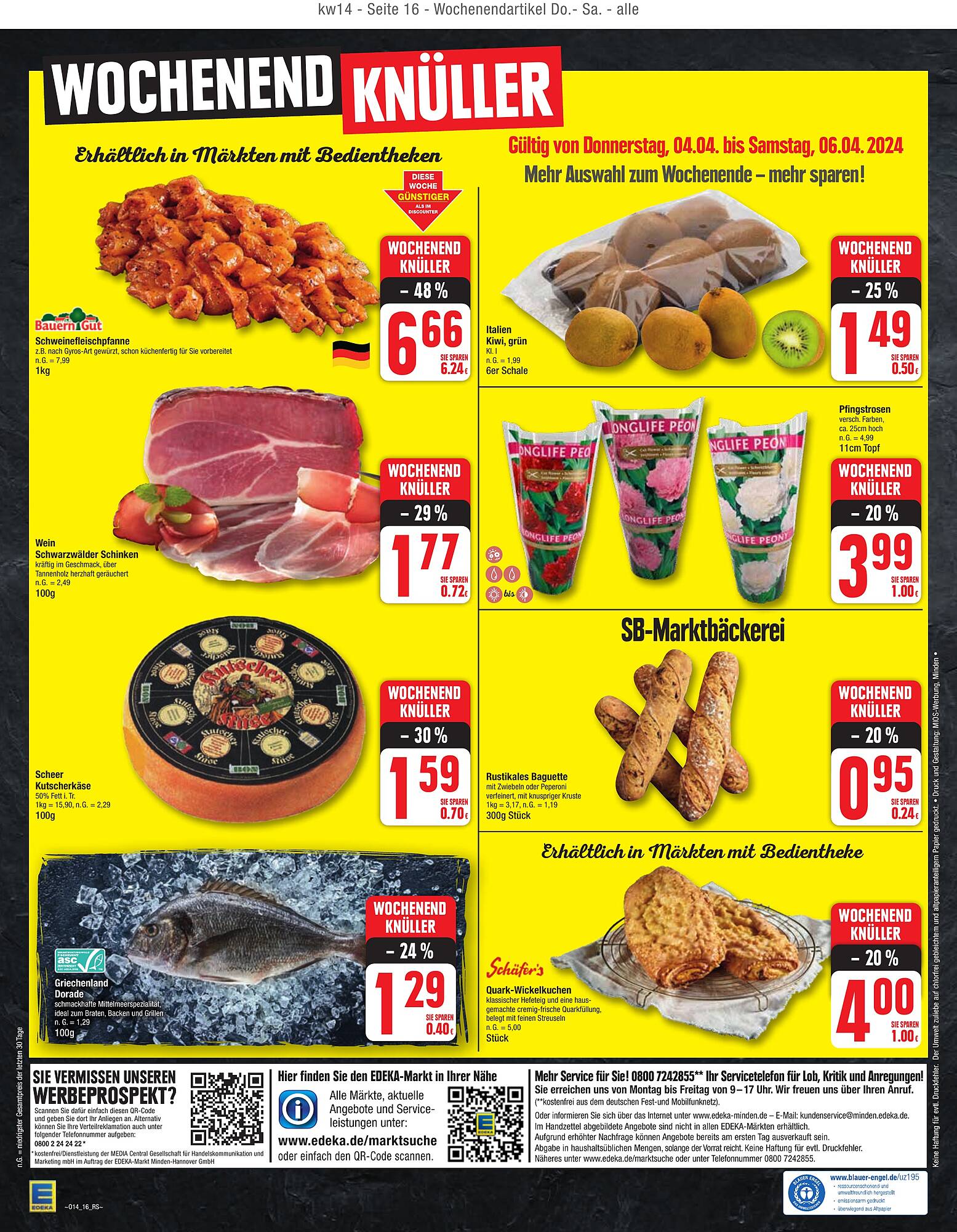 EDEKA Prospekt 2 – 6 April 2024 Seite 16