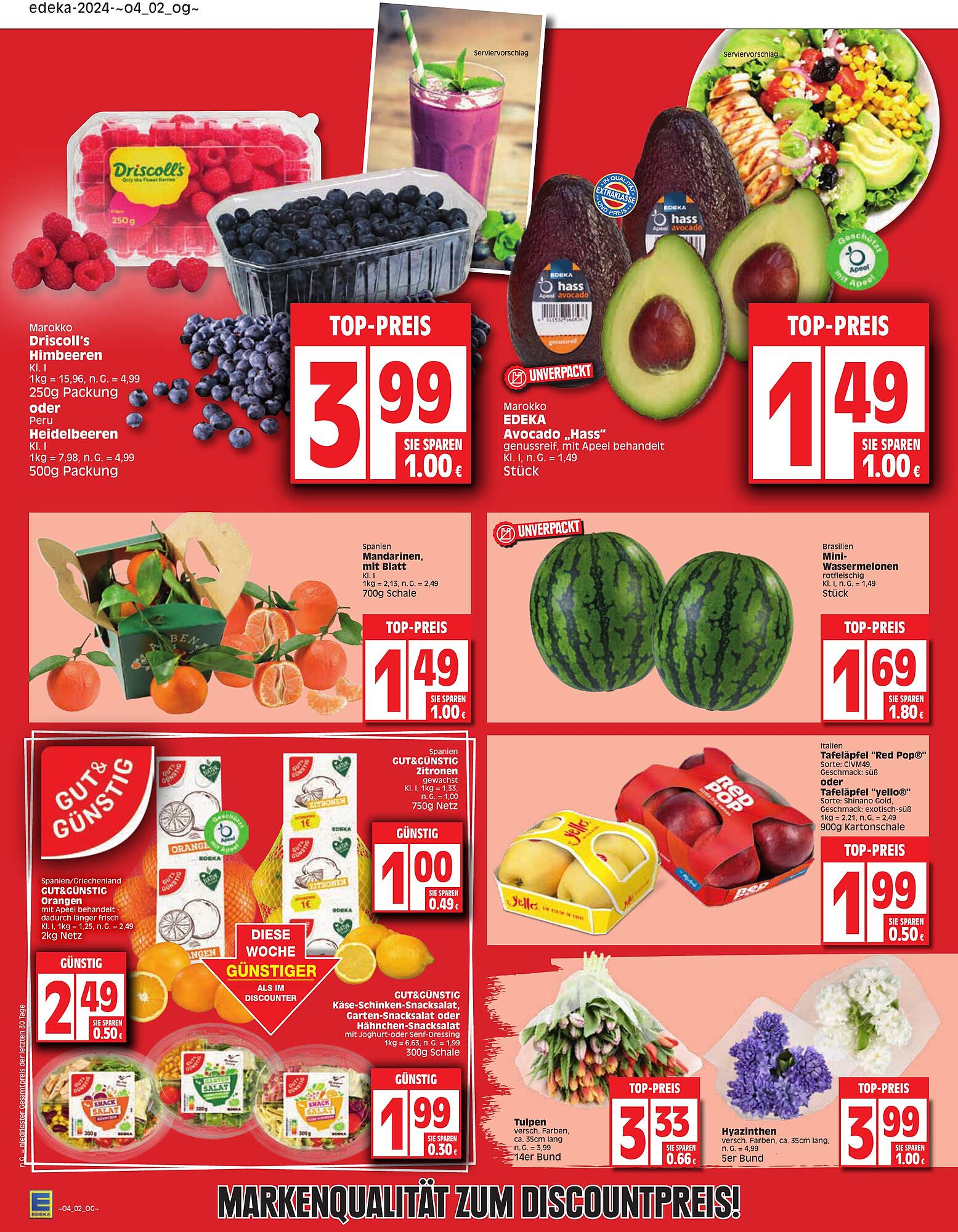 EDEKA Prospekt 22 – 27 Januar 2024 Seite 2