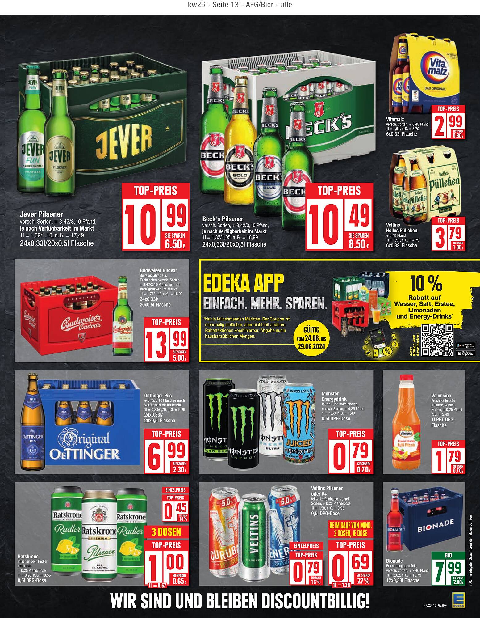 EDEKA Prospekt 24 – 29 Juni 2024 Seite 13