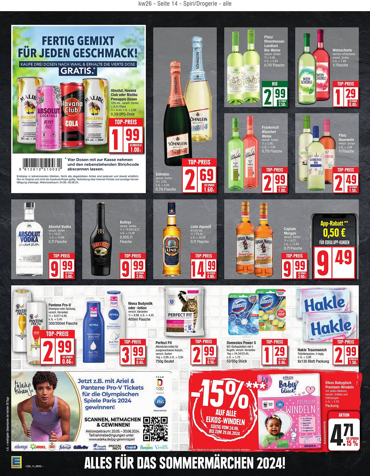 EDEKA Prospekt 24 – 29 Juni 2024 Seite 14