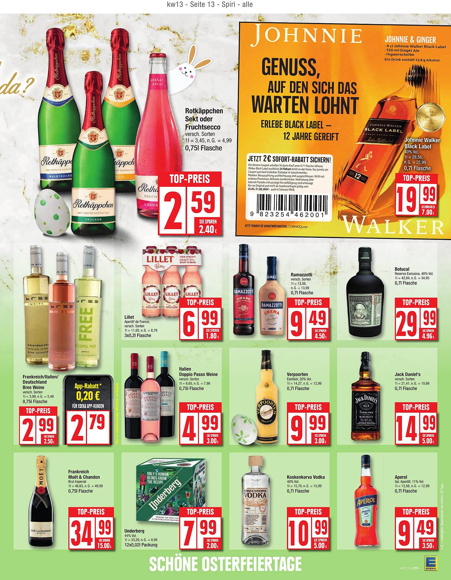 EDEKA Prospekt 25 – 30 Marsch 2024 Seite 13