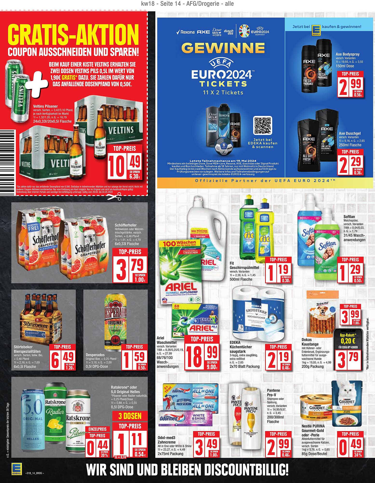 EDEKA Prospekt 29 Apr – 4 Mai 2024 Seite 14