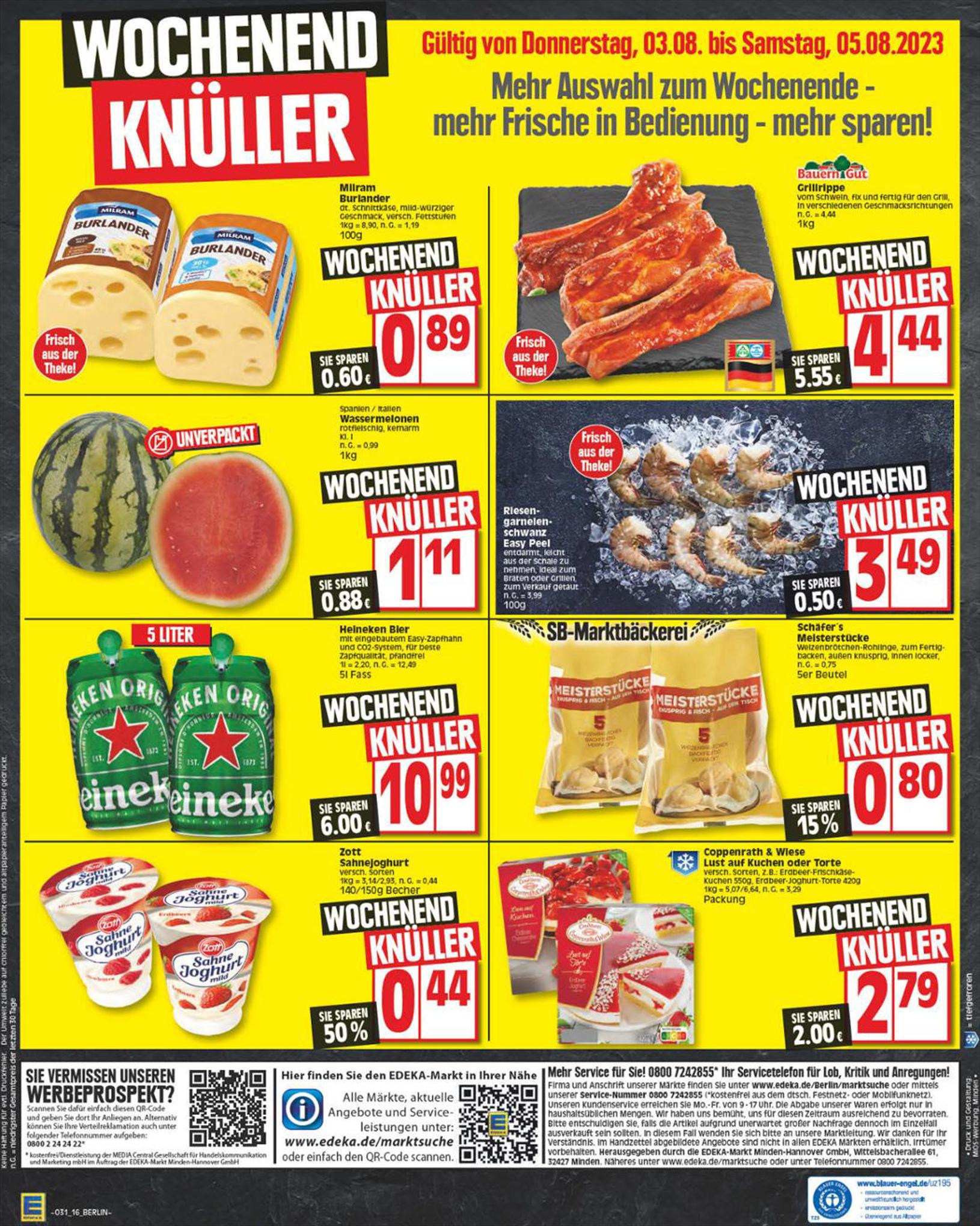 EDEKA Prospekt 30 Juli – 5 August 2023 Seite 16