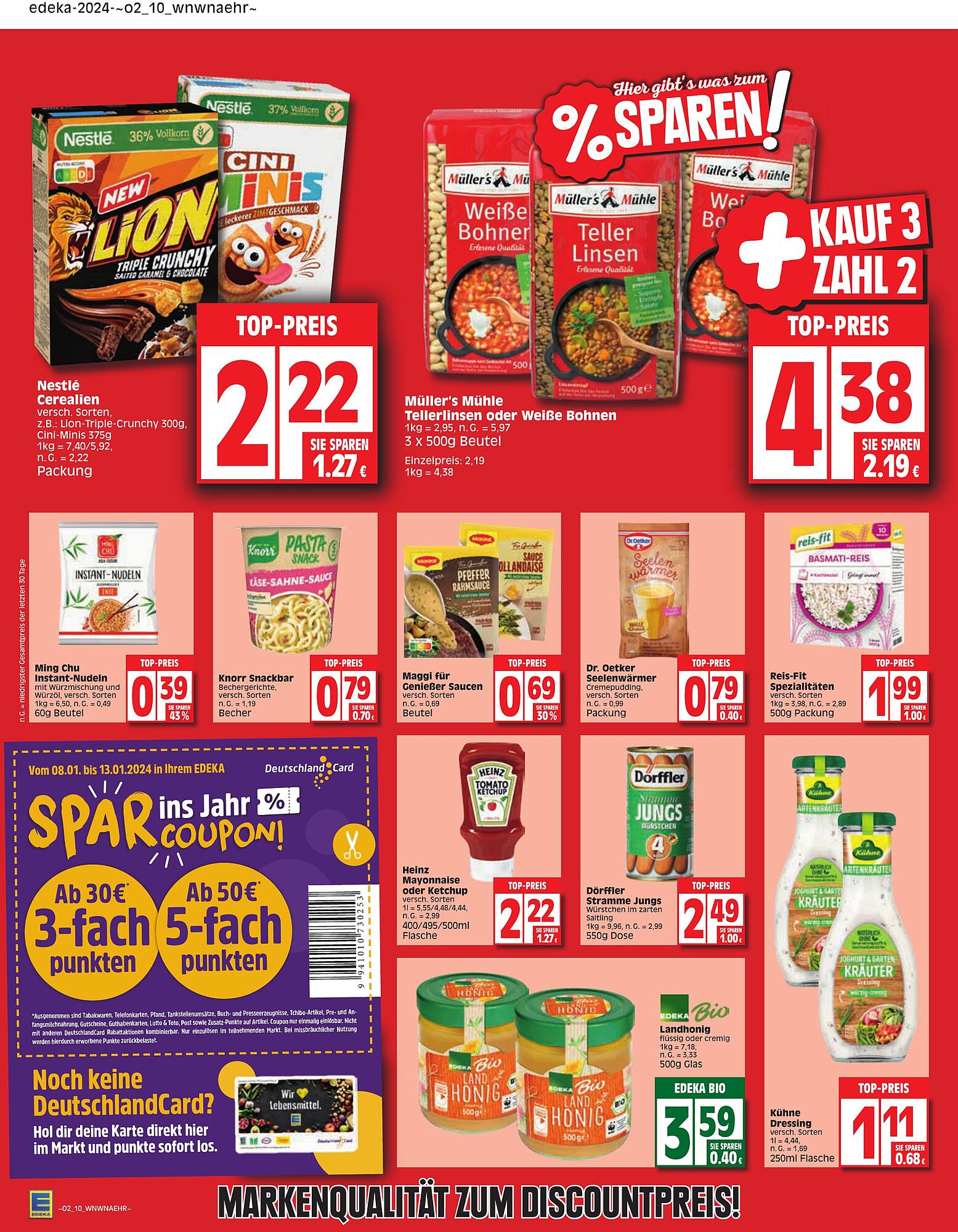 EDEKA Prospekt 8 – 13 Januar 2024 Seite 10