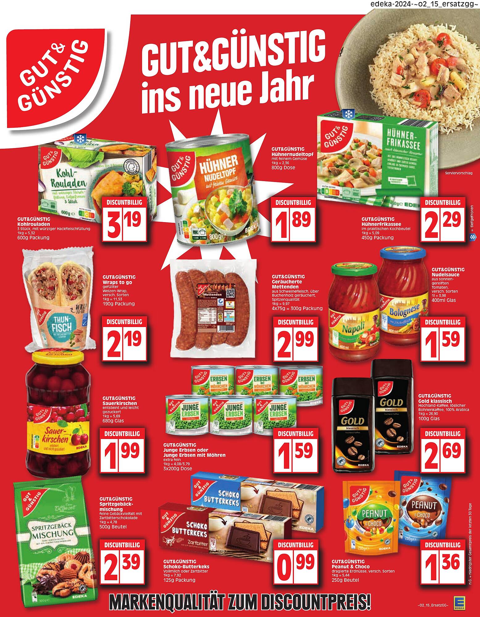 EDEKA Prospekt 8 – 13 Januar 2024 Seite 15