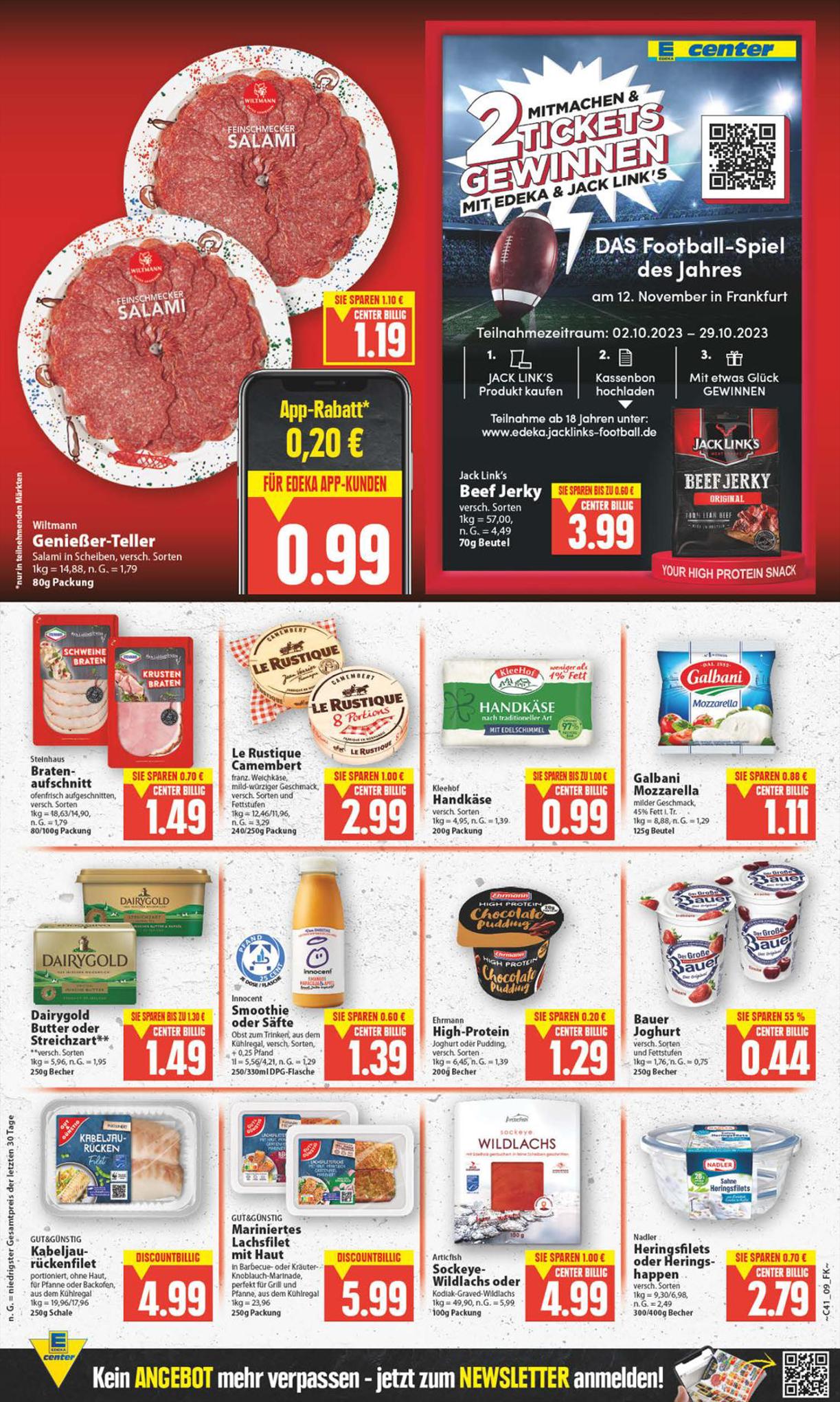 EDEKA Prospekt 8 – 14 October 2023 Seite 9