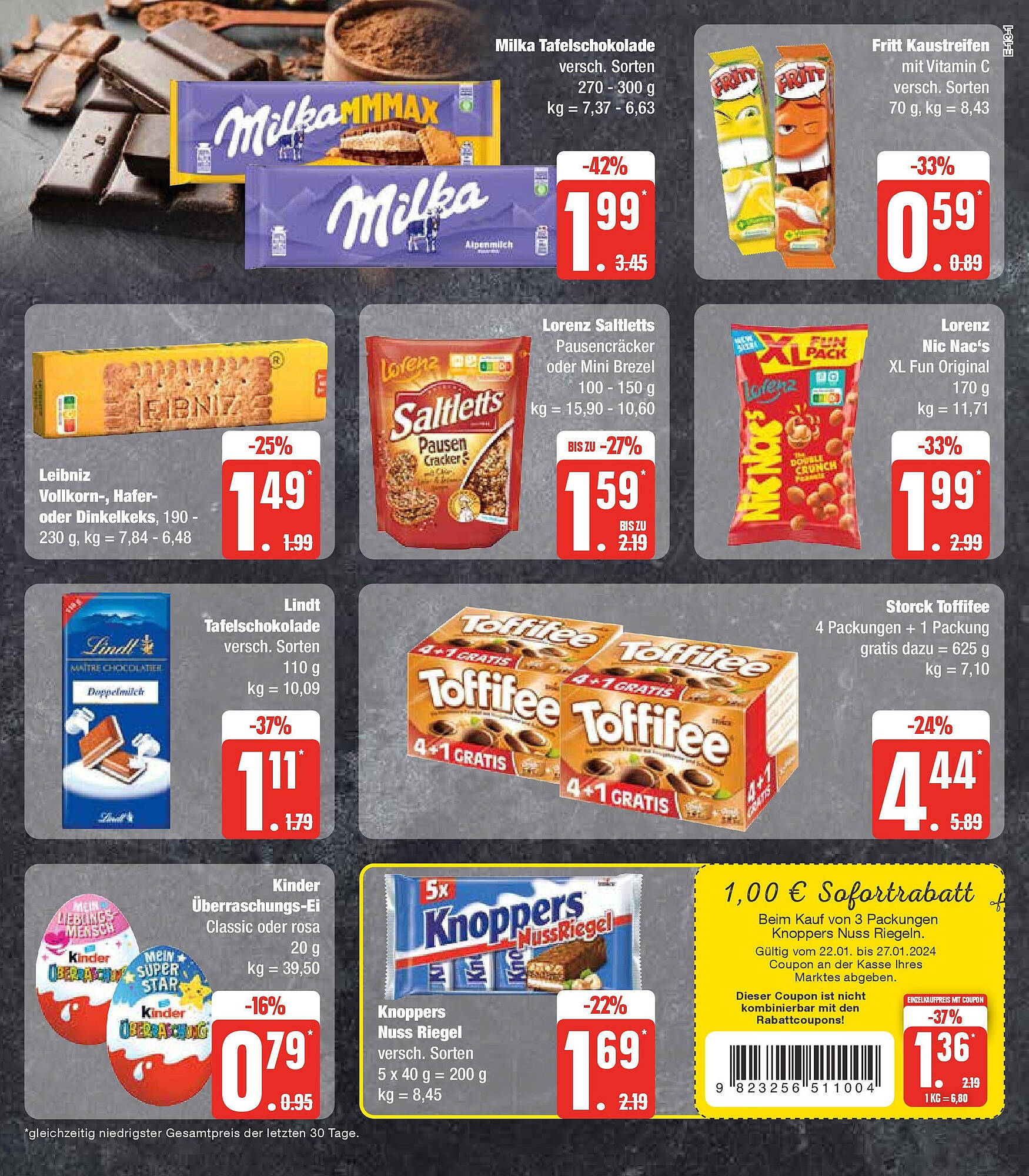 EDEKA Prospekt Angebote 22 – 27 Januar 2024 Seite 17