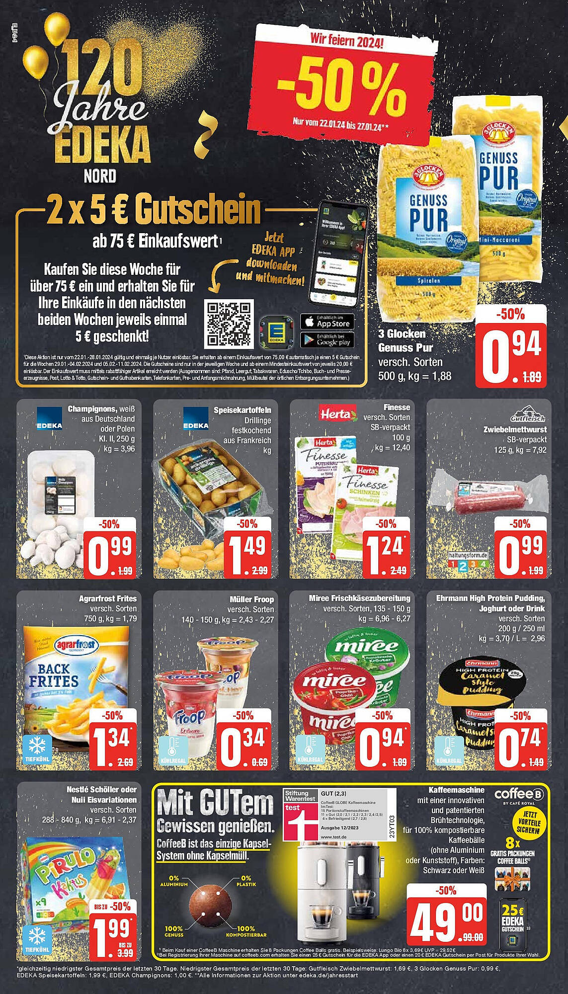 EDEKA Prospekt Angebote 22 – 27 Januar 2024 Seite 2