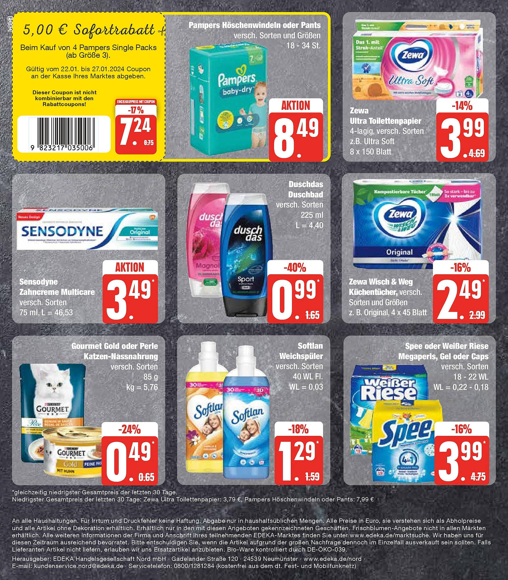 EDEKA Prospekt Angebote 22 – 27 Januar 2024 Seite 20