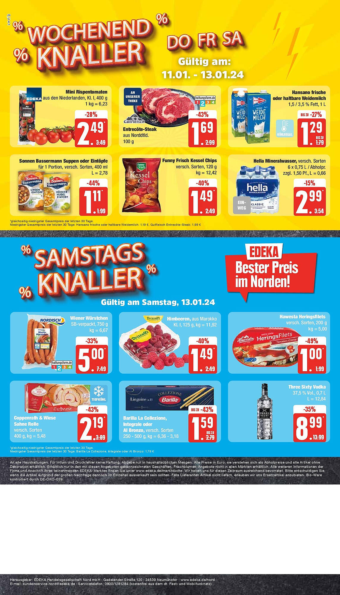 EDEKA Prospekt Angebote 8 – 13 Januar 2024 Seite 4