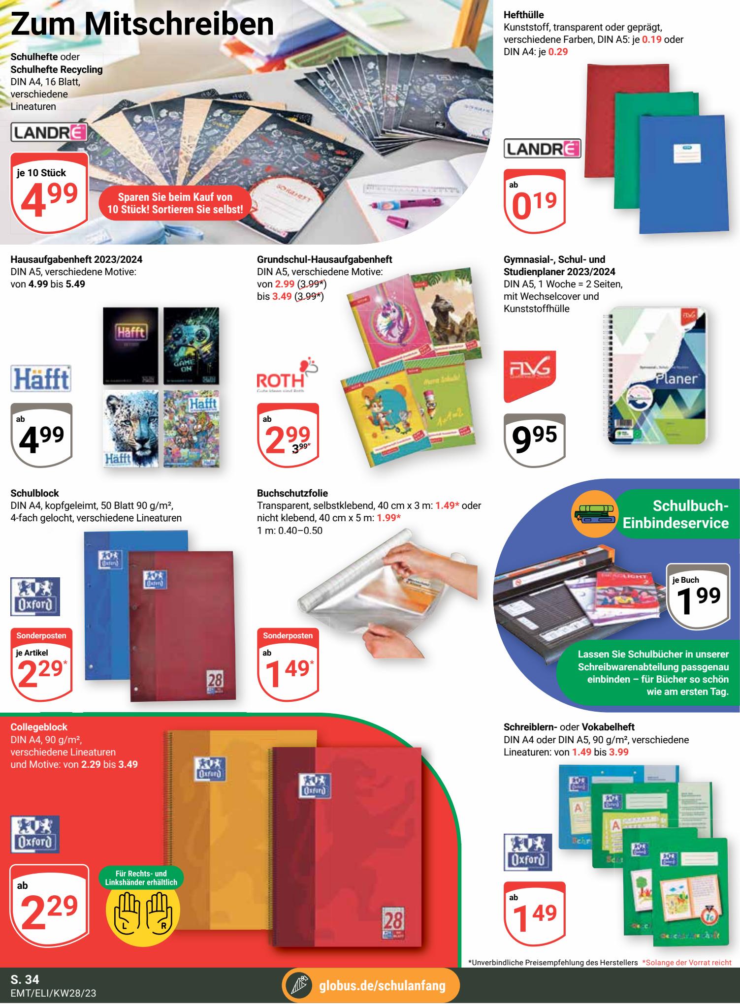 Globus Prospekt 10 – 15 Juli 2023 Seite 34