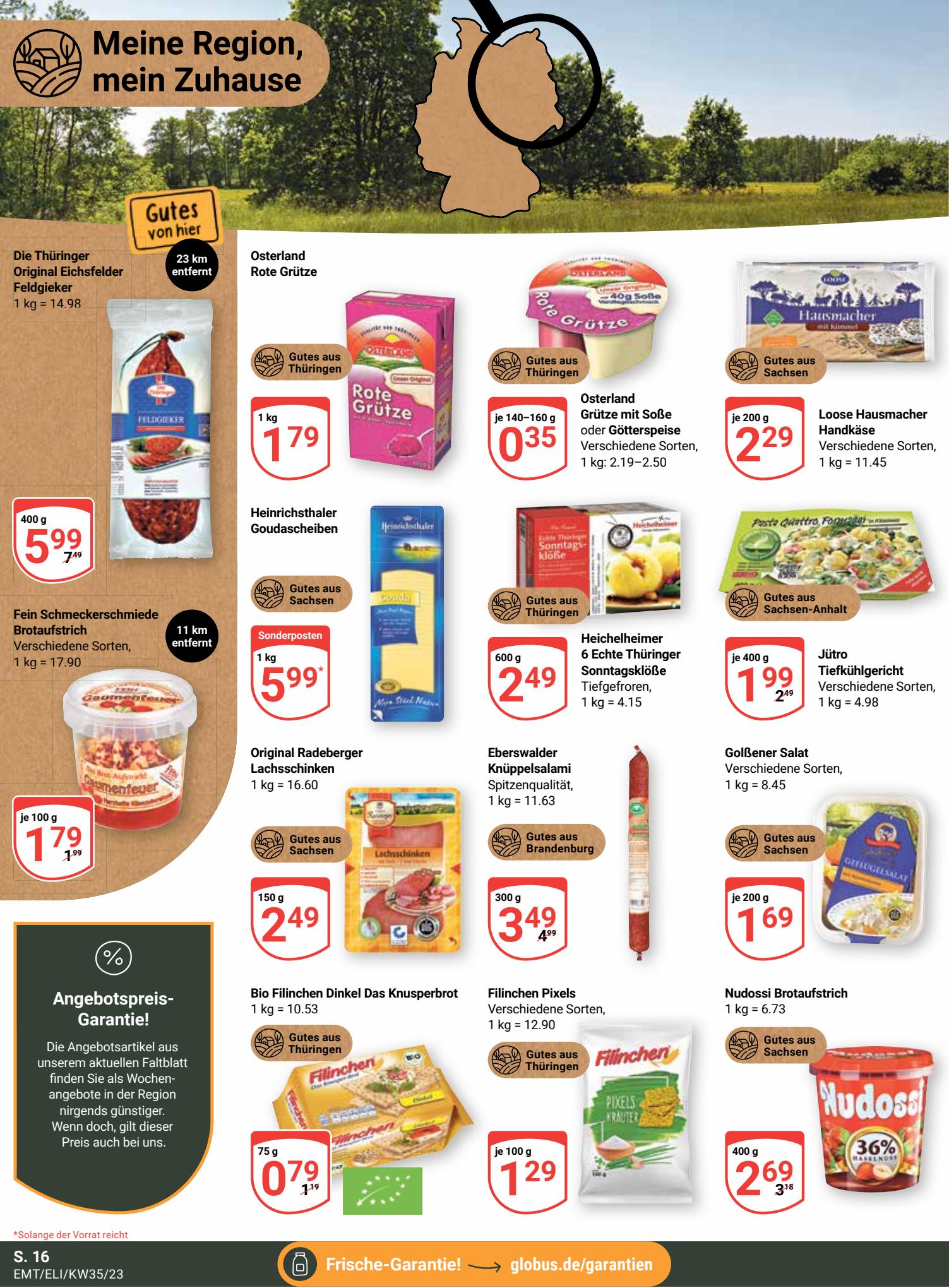 Globus Prospekt 28 August – 2 September 2023 Seite 16