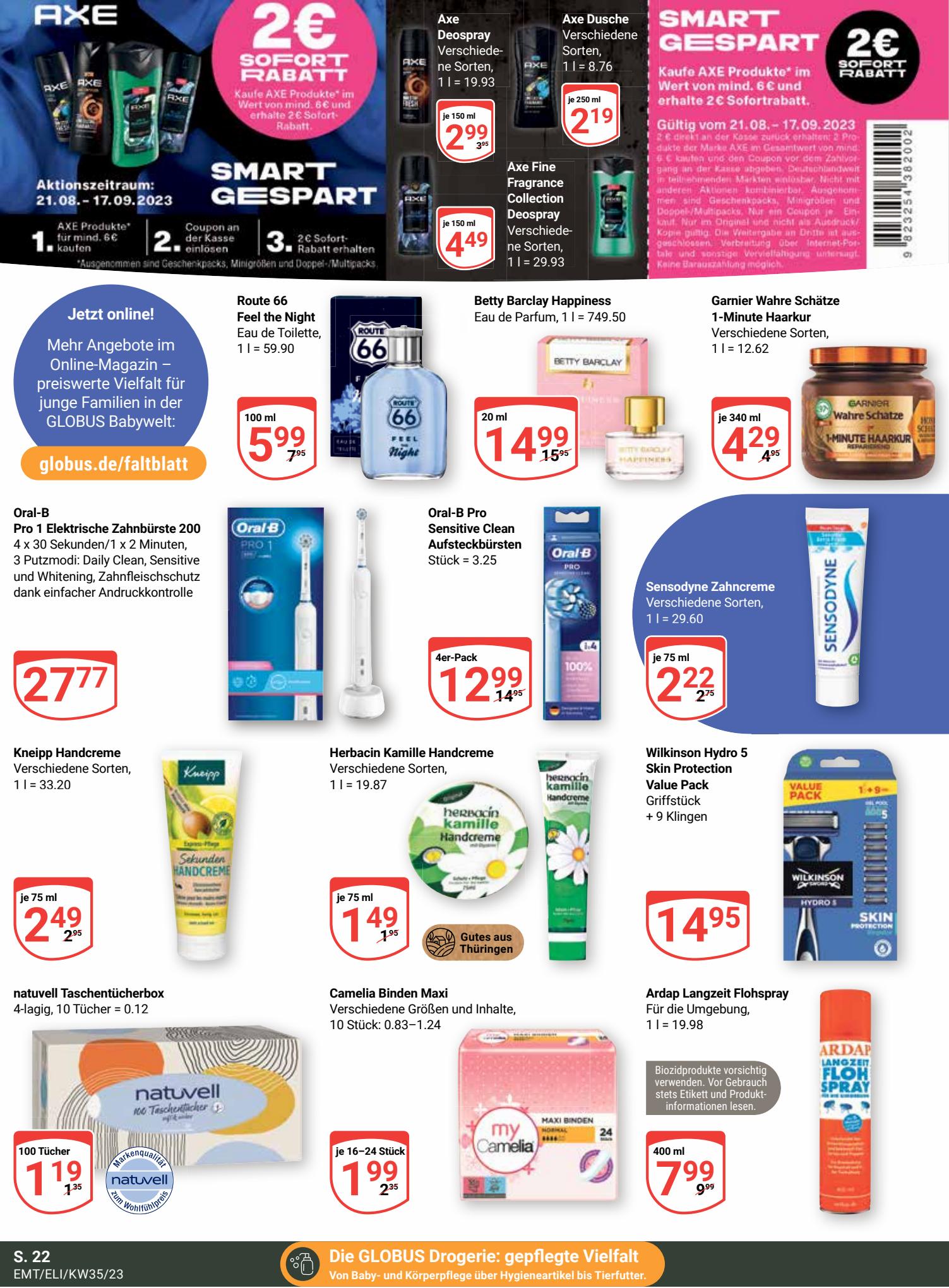 Globus Prospekt 28 August – 2 September 2023 Seite 22