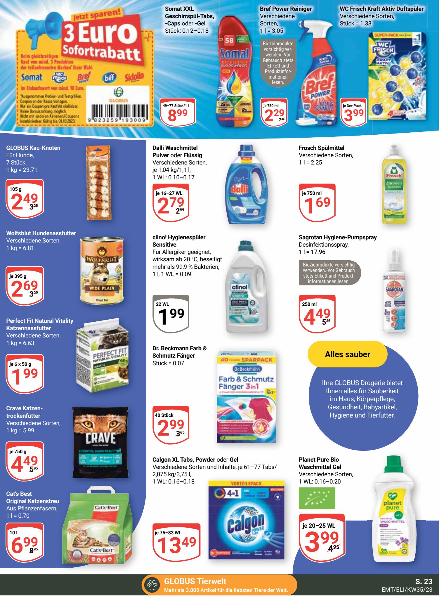 Globus Prospekt 28 August – 2 September 2023 Seite 23