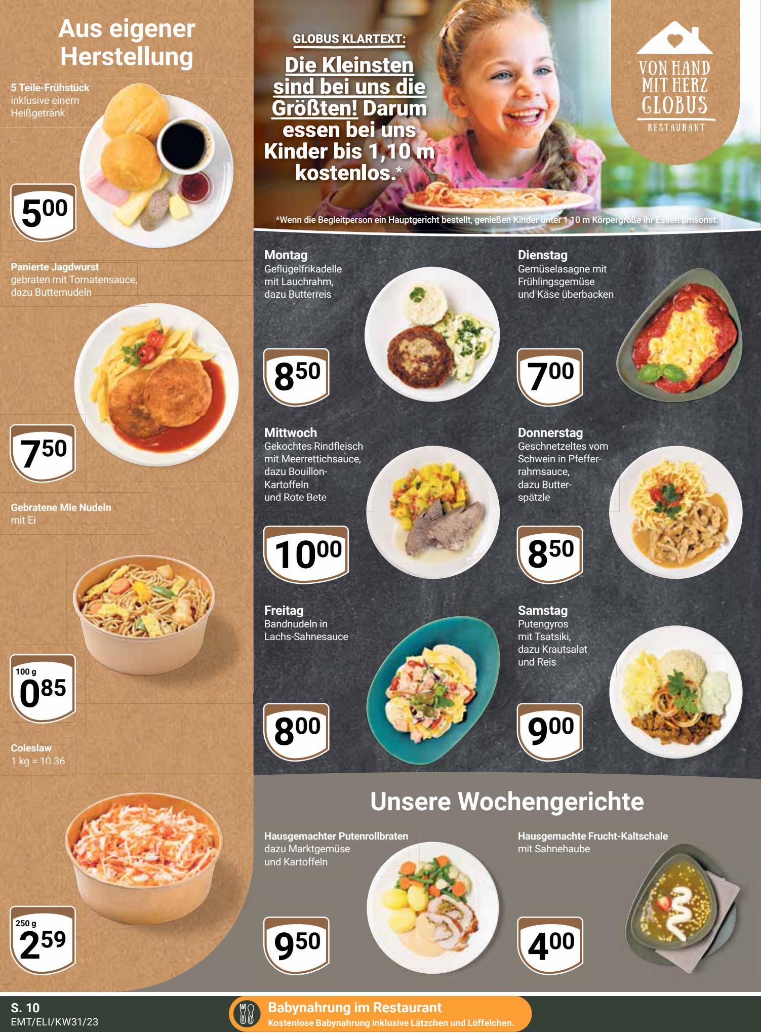 Globus Prospekt 31 Juli – 5 August 2023 Seite 10