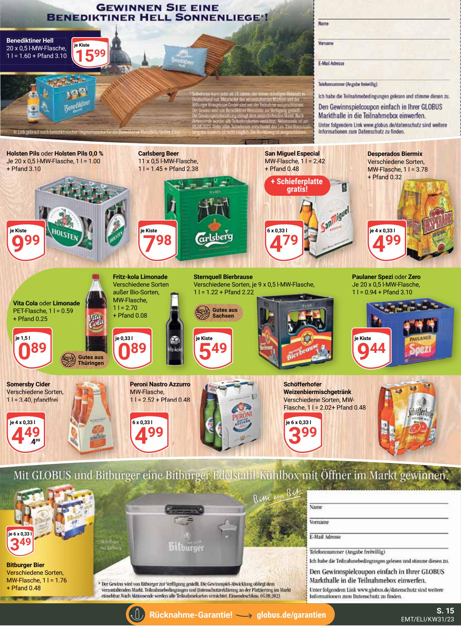 Globus Prospekt 31 Juli – 5 August 2023 Seite 15