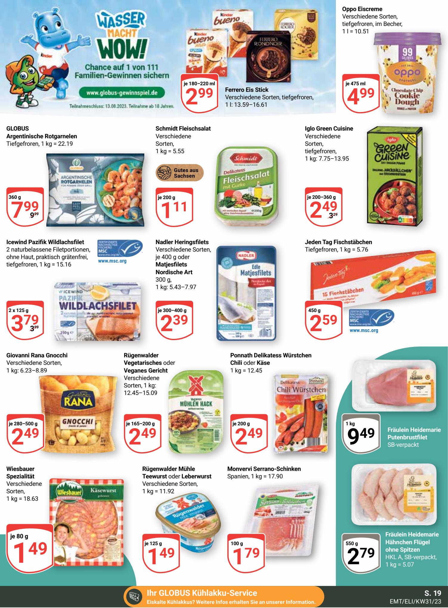 Globus Prospekt 31 Juli – 5 August 2023 Seite 19