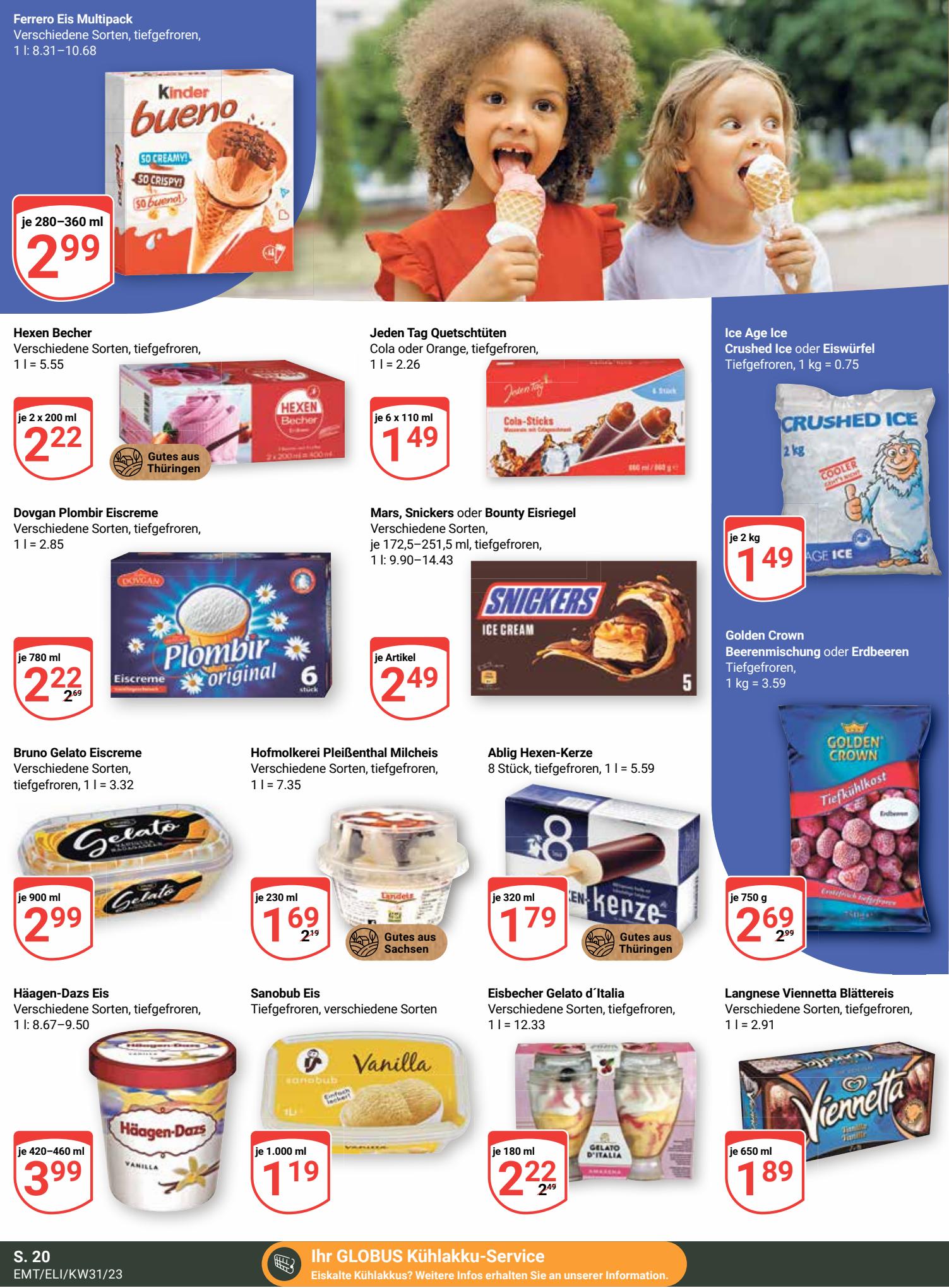 Globus Prospekt 31 Juli – 5 August 2023 Seite 20