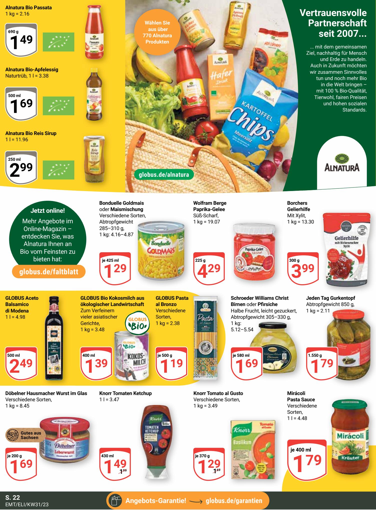 Globus Prospekt 31 Juli – 5 August 2023 Seite 22