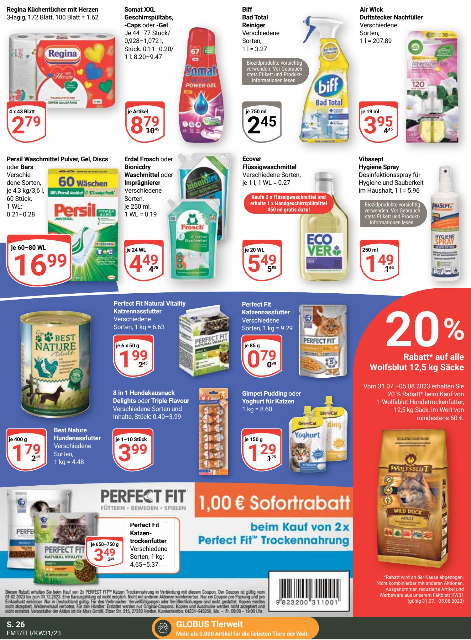 Globus Prospekt 31 Juli – 5 August 2023 Seite 26
