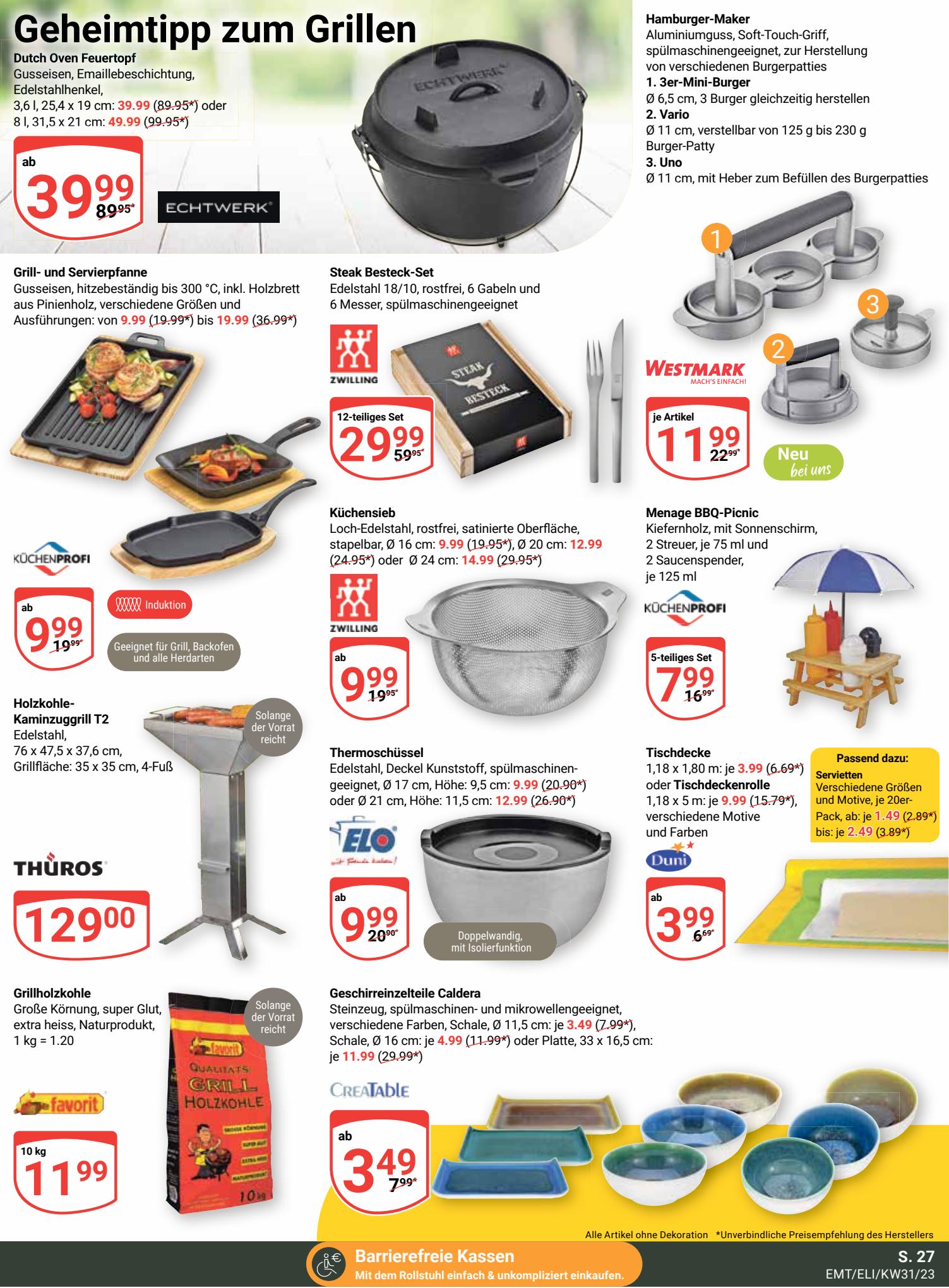 Globus Prospekt 31 Juli – 5 August 2023 Seite 27