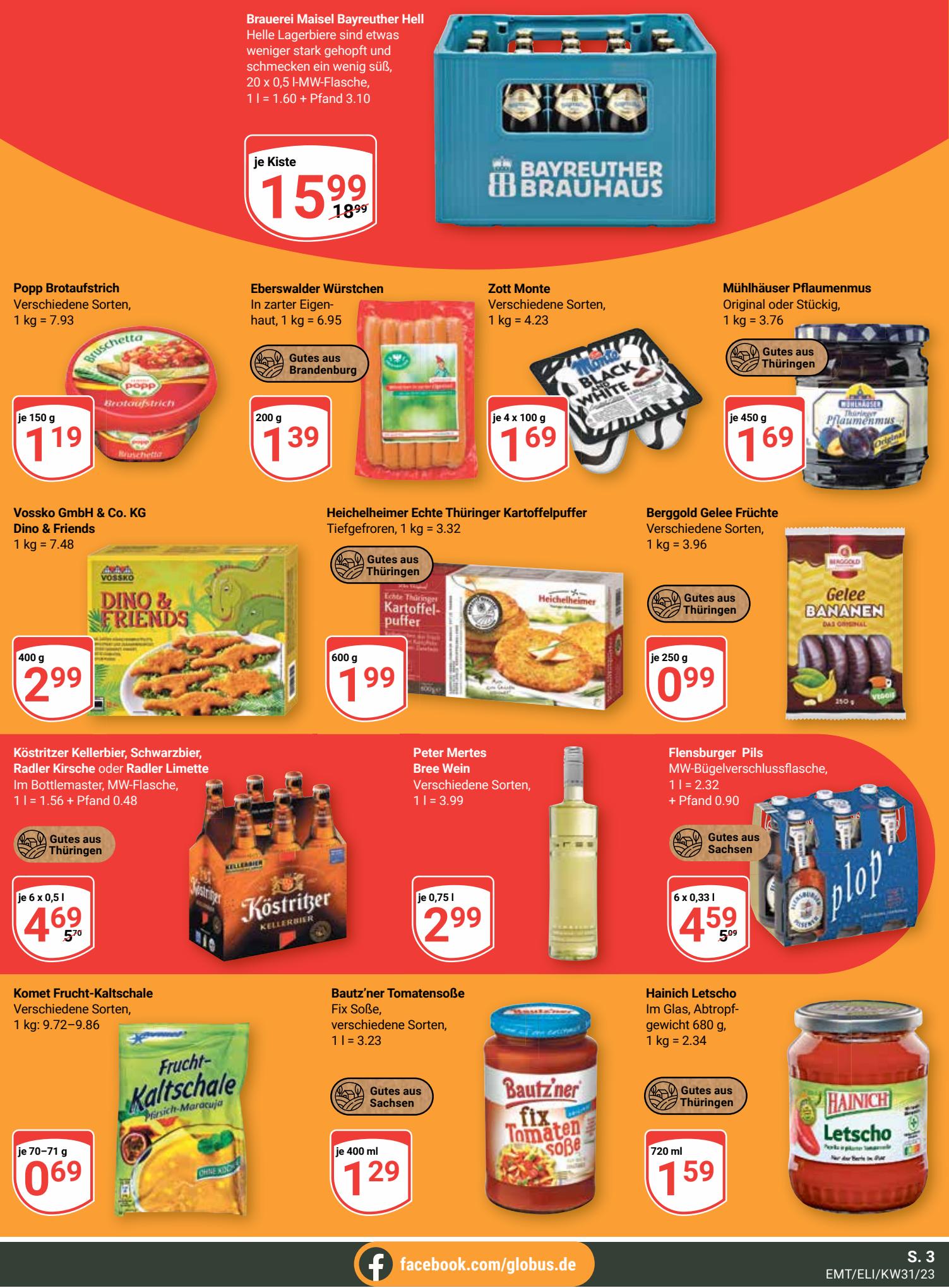 Globus Prospekt 31 Juli – 5 August 2023 Seite 3