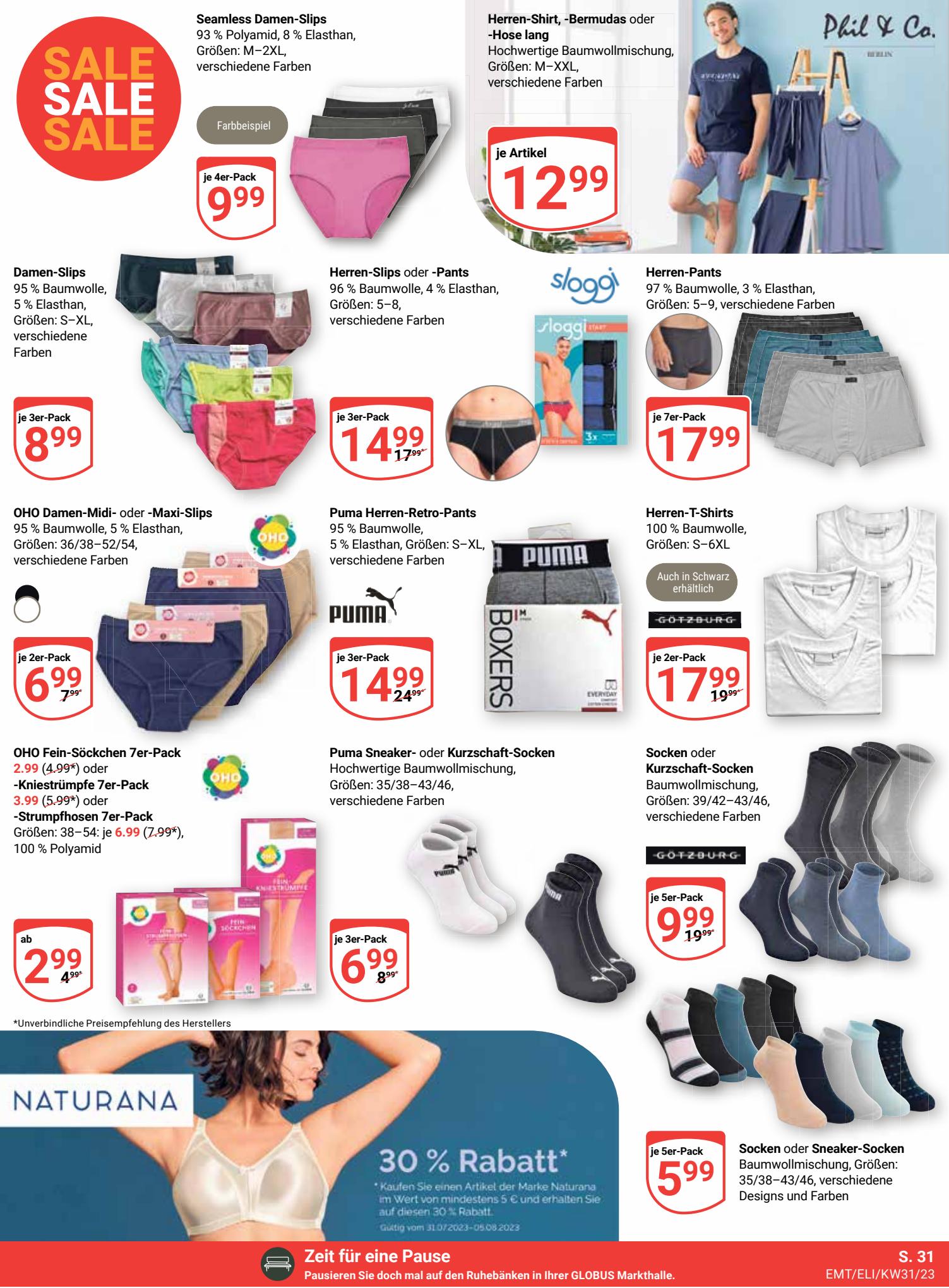 Globus Prospekt 31 Juli – 5 August 2023 Seite 31