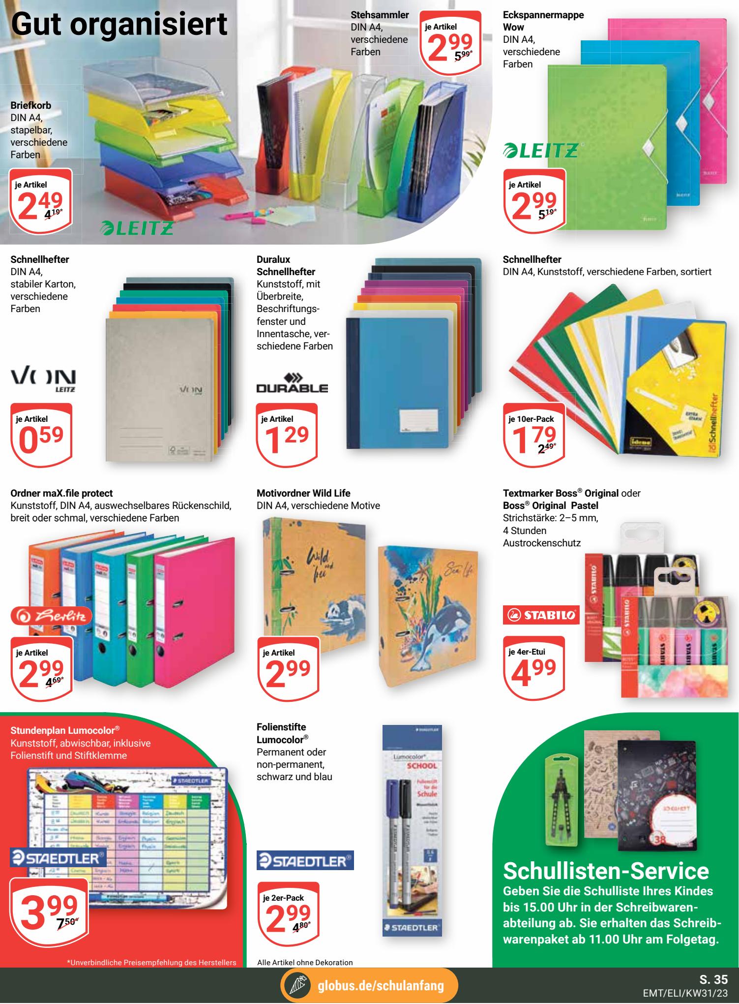 Globus Prospekt 31 Juli – 5 August 2023 Seite 35