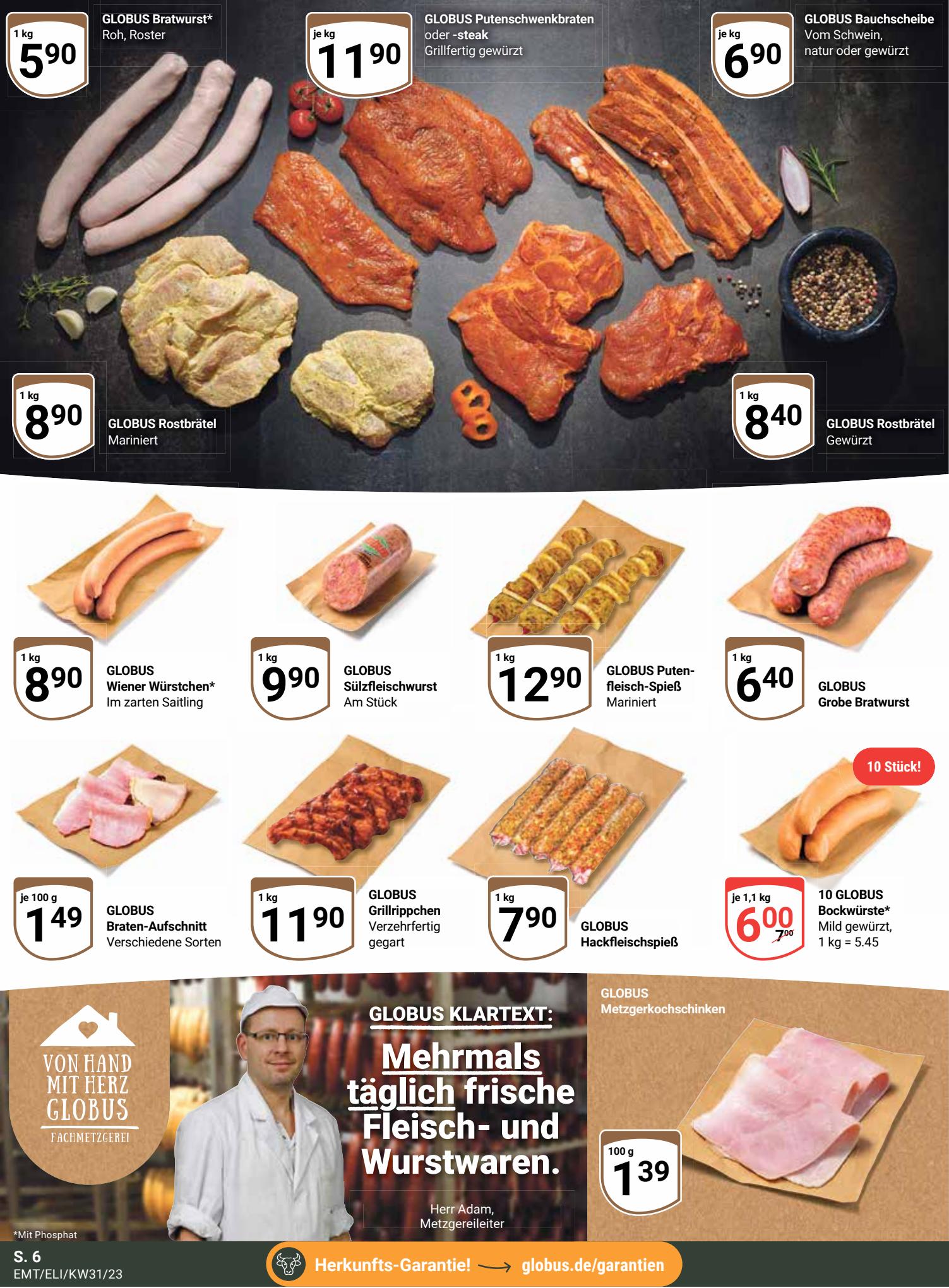 Globus Prospekt 31 Juli – 5 August 2023 Seite 6