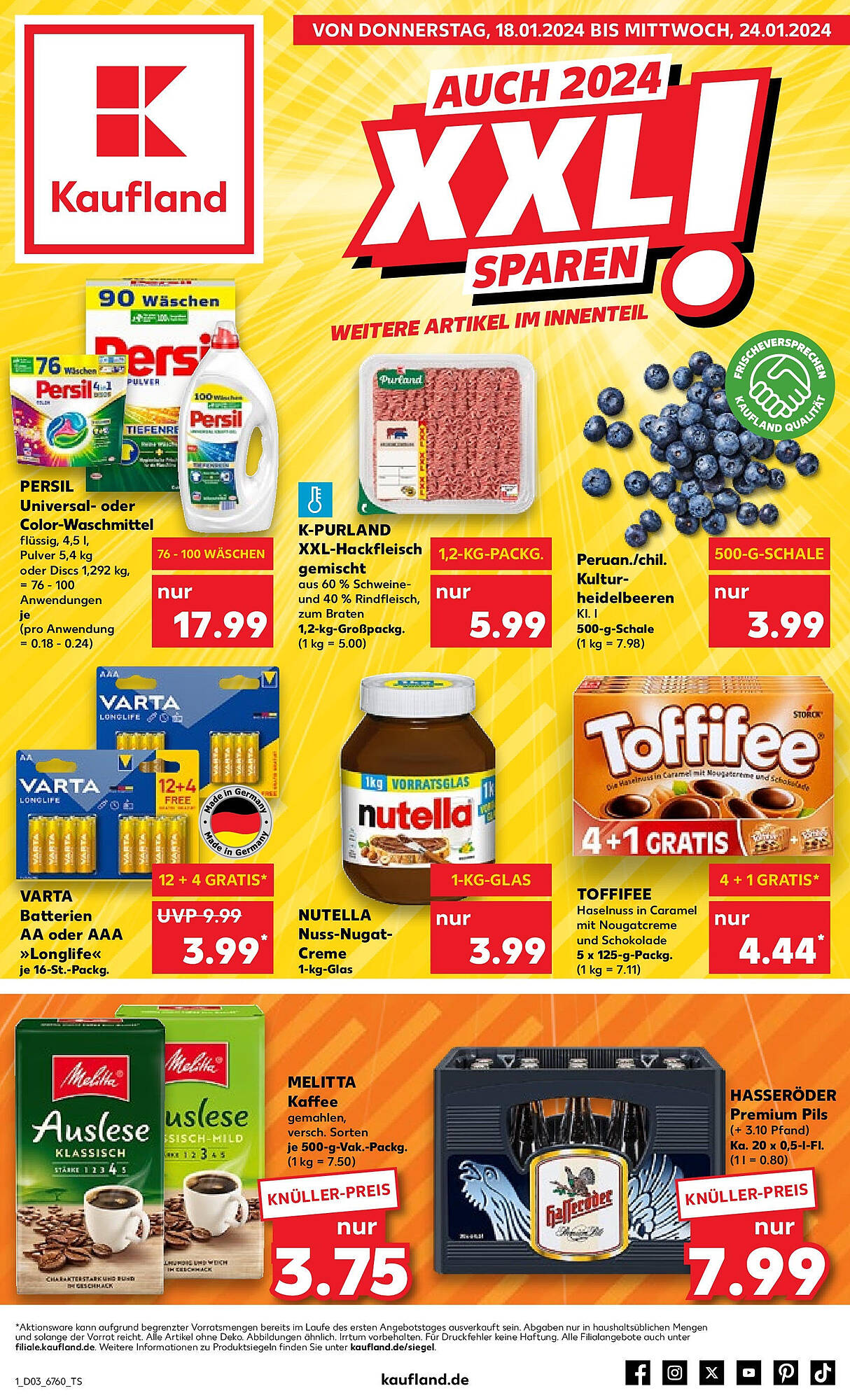 Kaufland Prospekt 22 24 Januar 2024 WProspekte