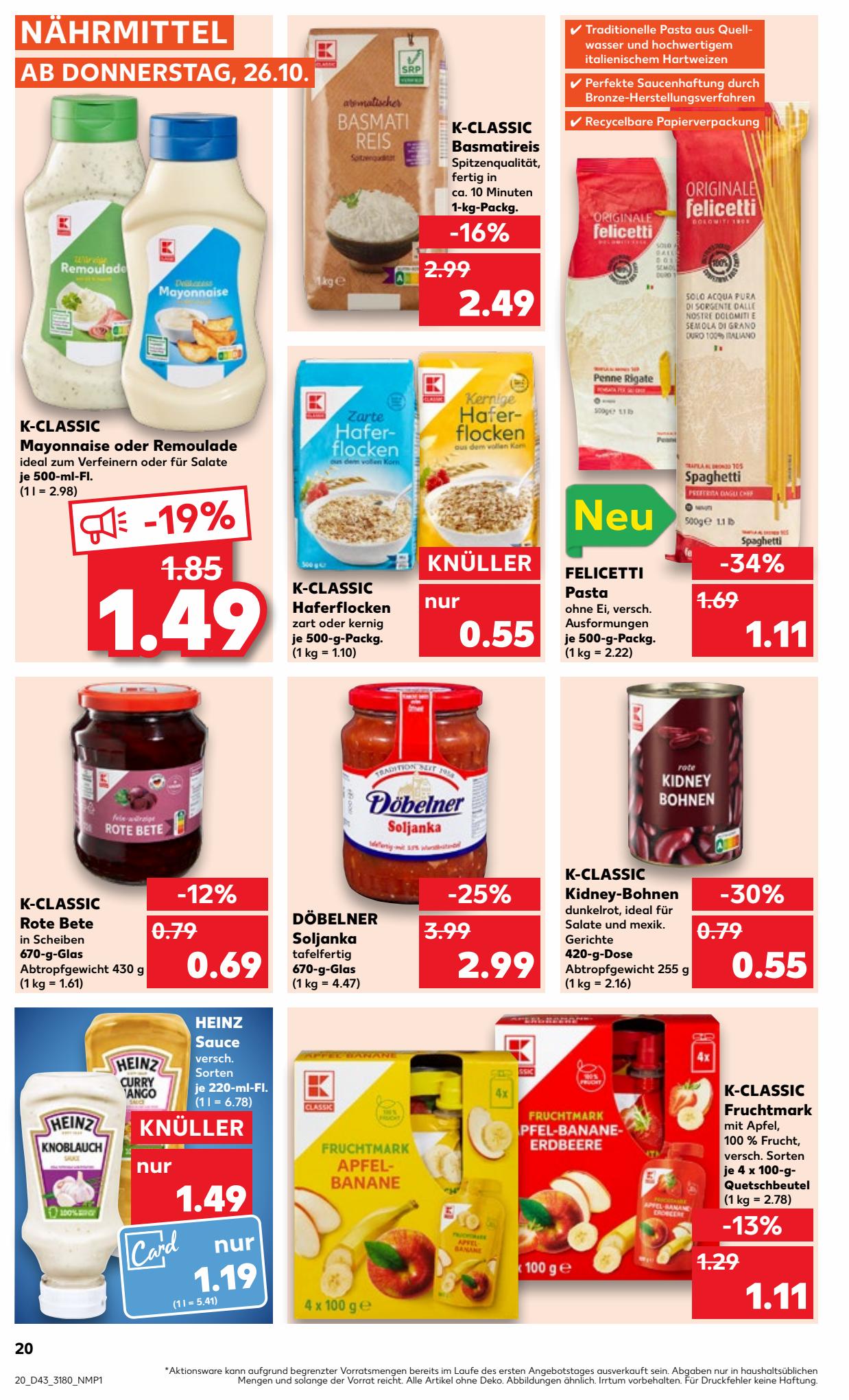 Kaufland Prospekt 22 Oct – 1 Nov 2023 Seite 20