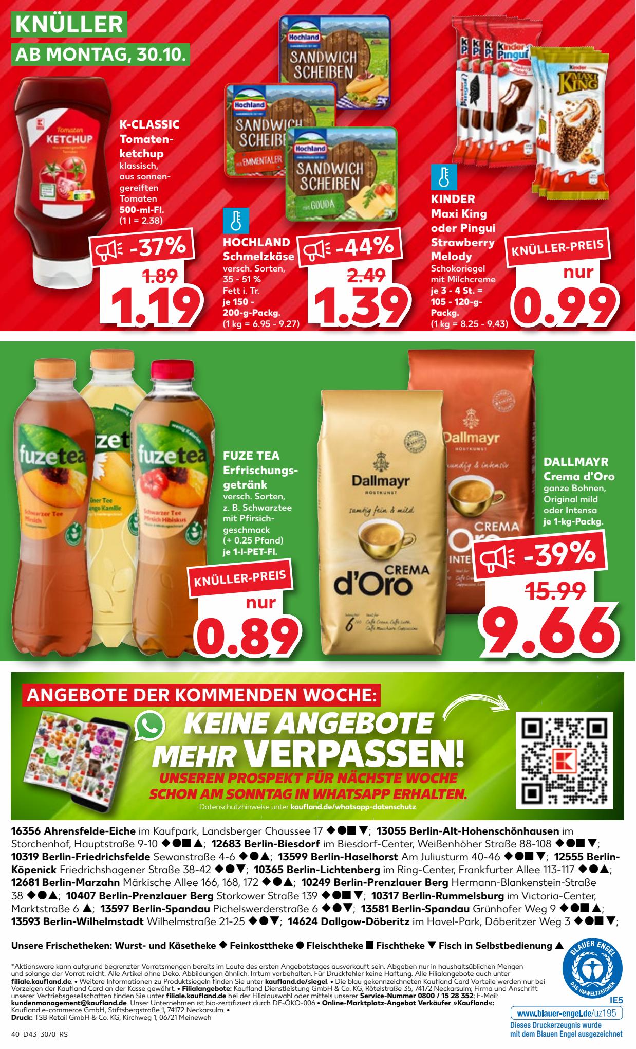 Kaufland Prospekt 22 Oct – 1 Nov 2023 Seite 40