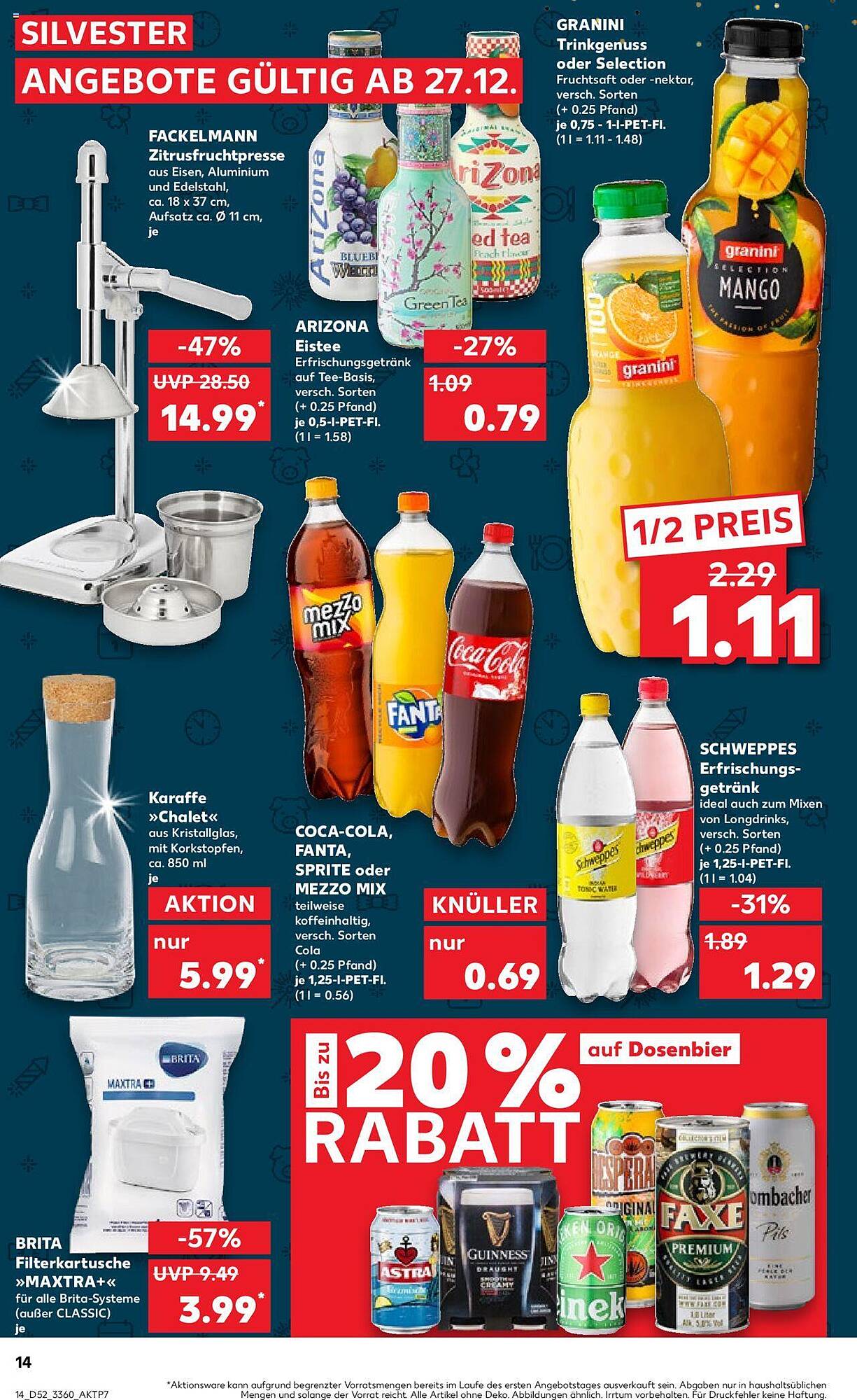 Kaufland Prospekt 27 Dez – 3 Jan 2024 Seite 14
