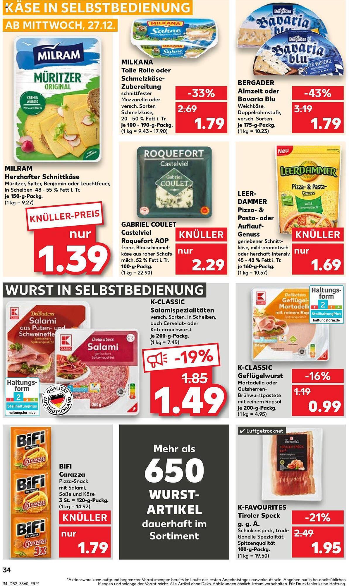 Kaufland Prospekt 27 Dez – 3 Jan 2024 Seite 34