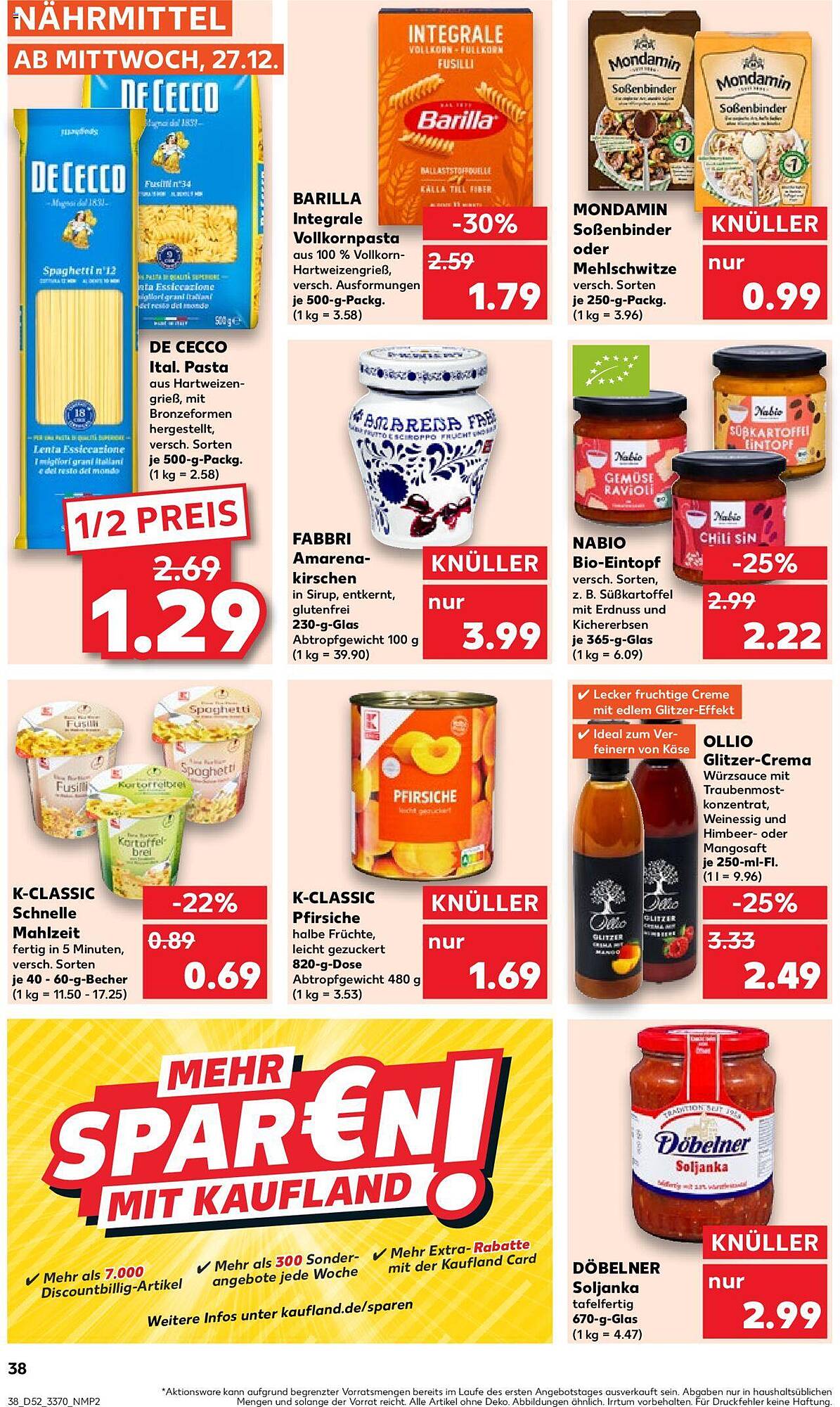 Kaufland Prospekt 27 Dez – 3 Jan 2024 Seite 38