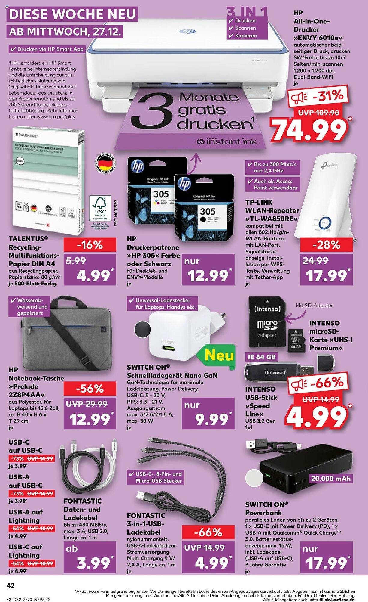 Kaufland Prospekt 27 Dez – 3 Jan 2024 Seite 42